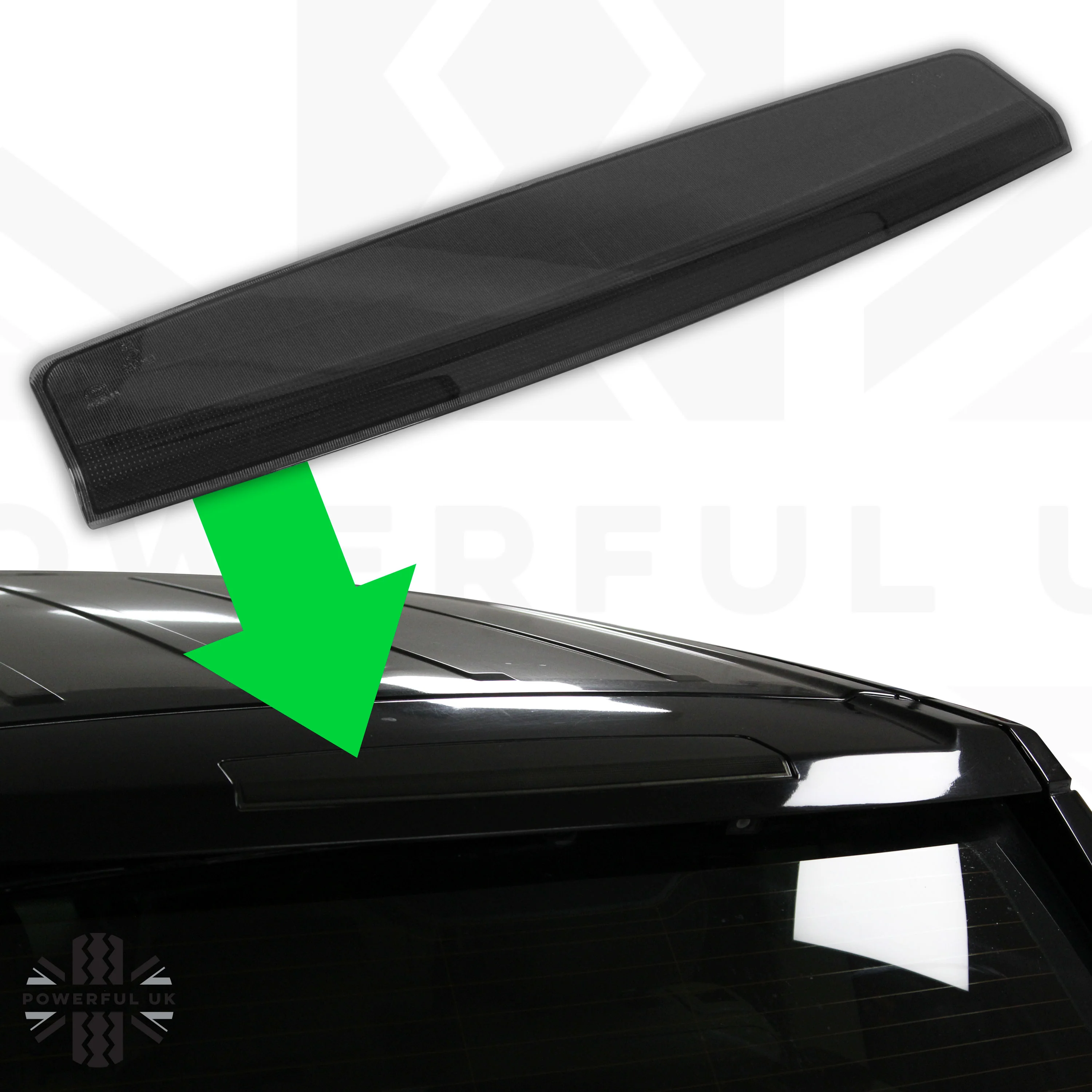 Rear Spoiler Brake Light Assembly - Aftermarket - Smoked - for Range Rover Sport 2005-09 - Image 8