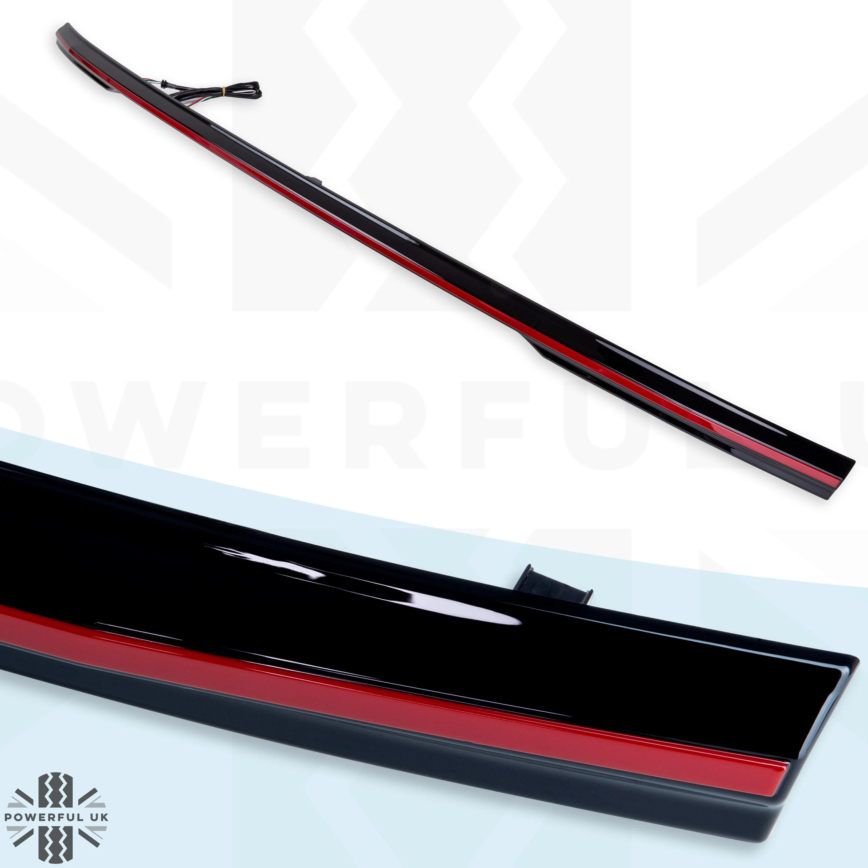 Rear Tailgate LED Lightbar for Range Rover Sport L494 WITHOUT reverse camera - RED Lens - Image 5
