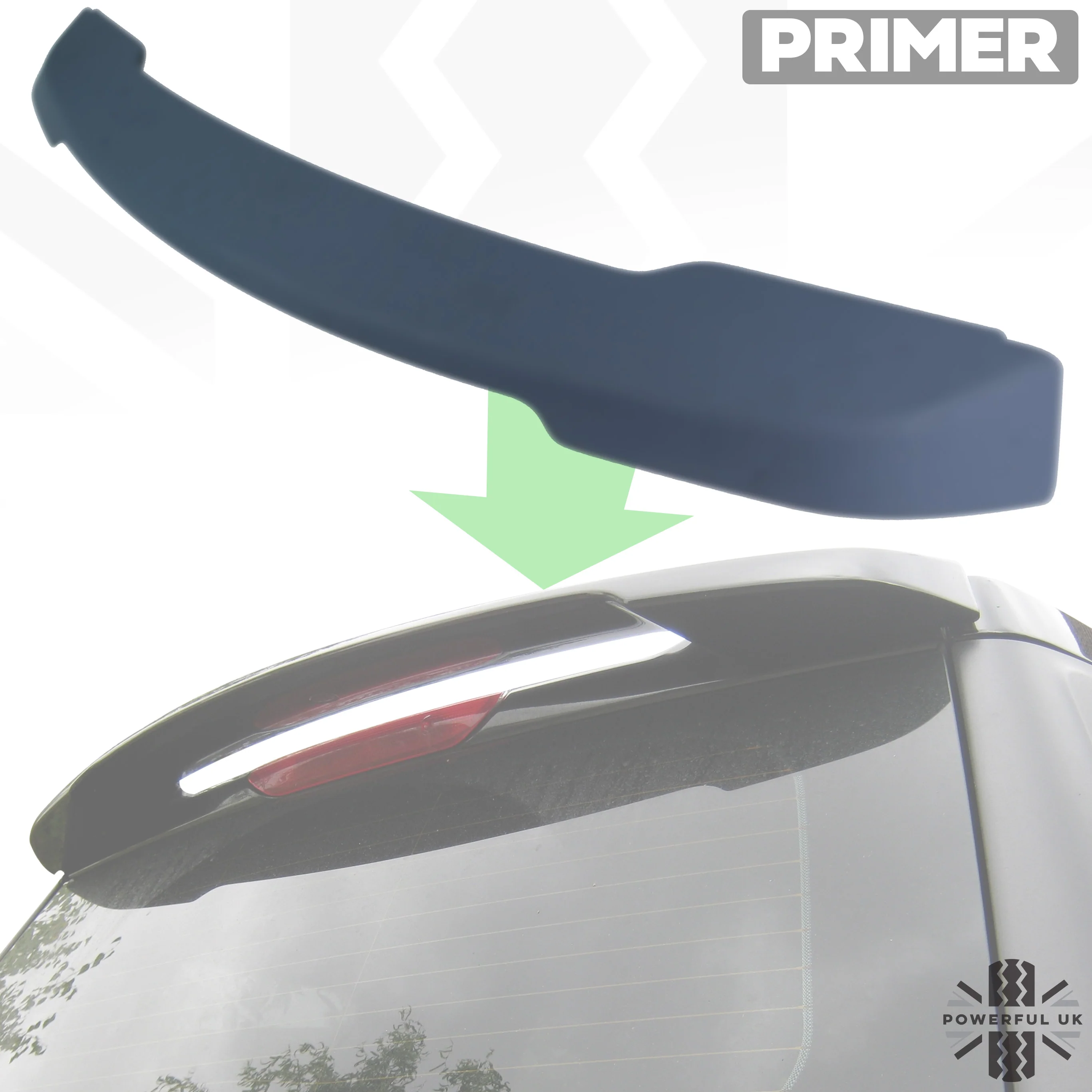 Rear Tailgate Spoiler Kit - Primer - for Land Rover Freelander 2 - Image 11