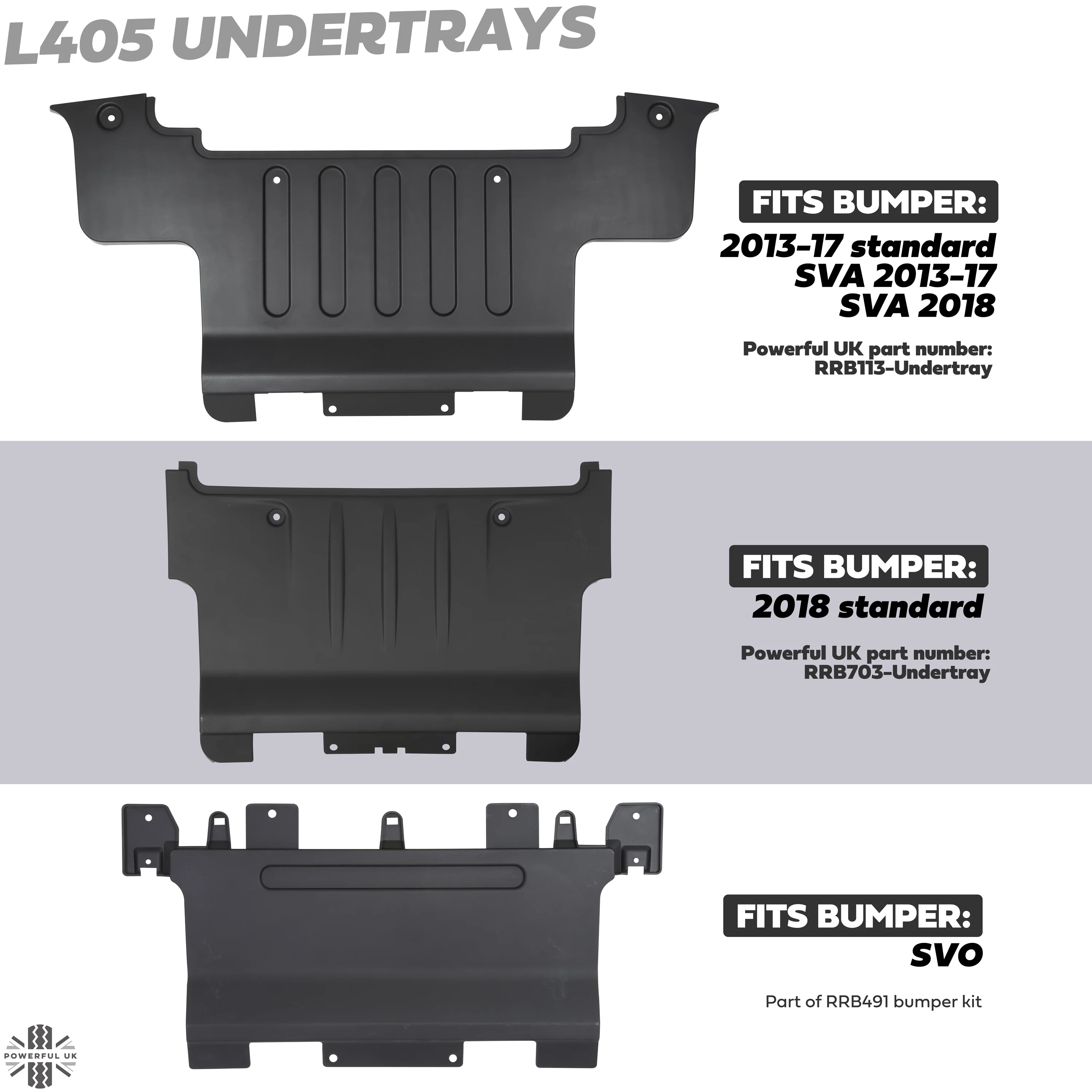 Rear Undertray for Range Rover L405 2013-17 - Genuine - Image 8
