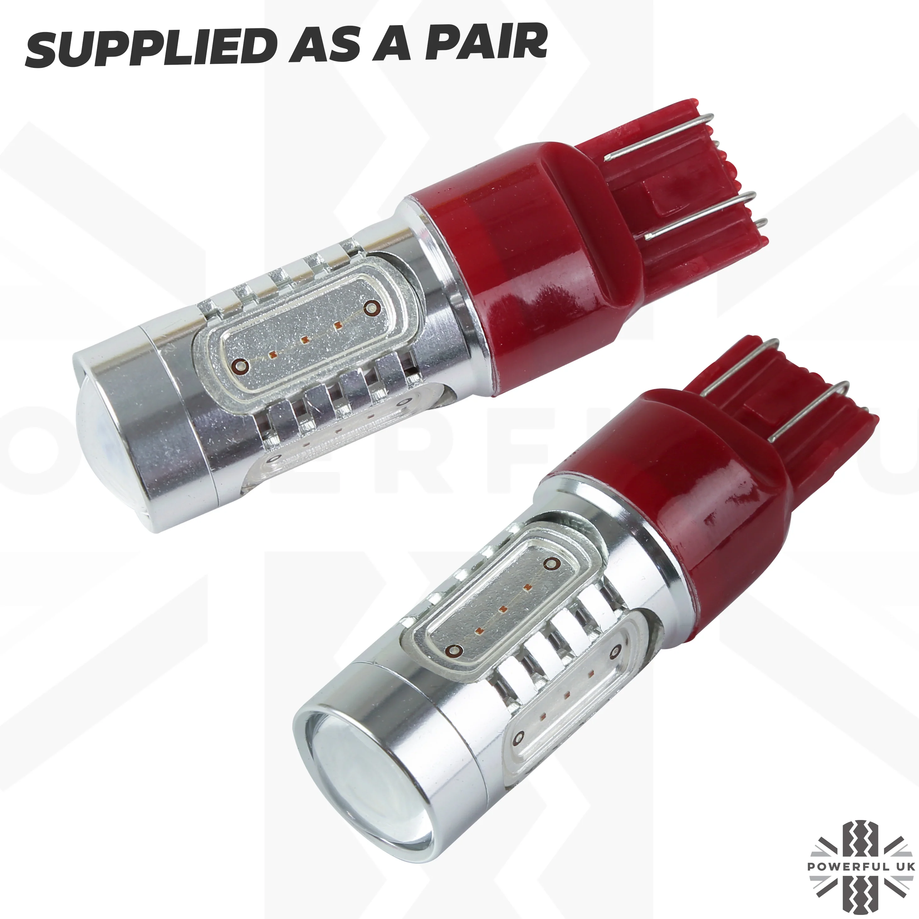 Red LED Bulb (T20) - Dual Function Stop/Tail - PAIR - Image 2