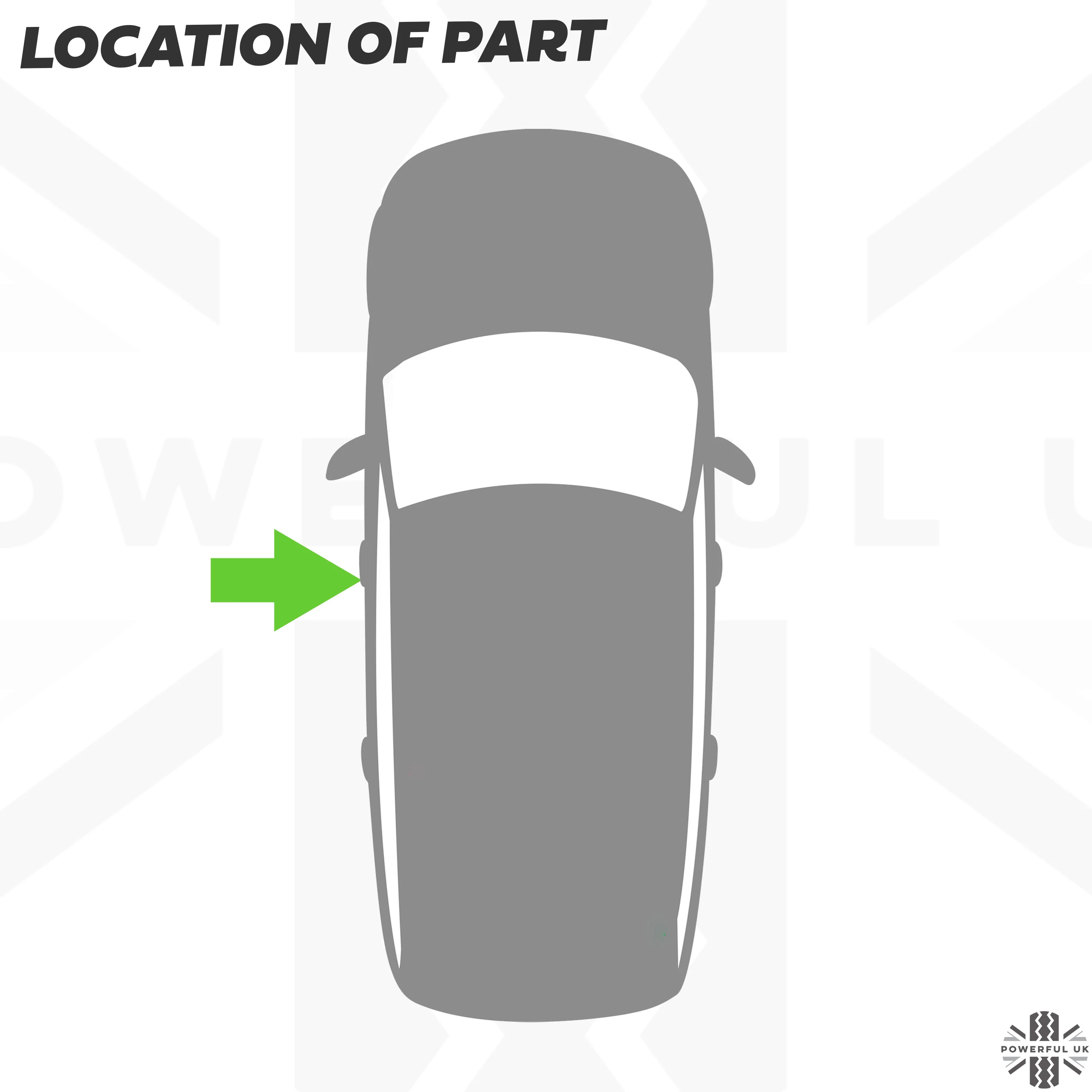 Replacement Door Handle Key Piece in Black for Land Rover Discovery Sport - LH - Image 3