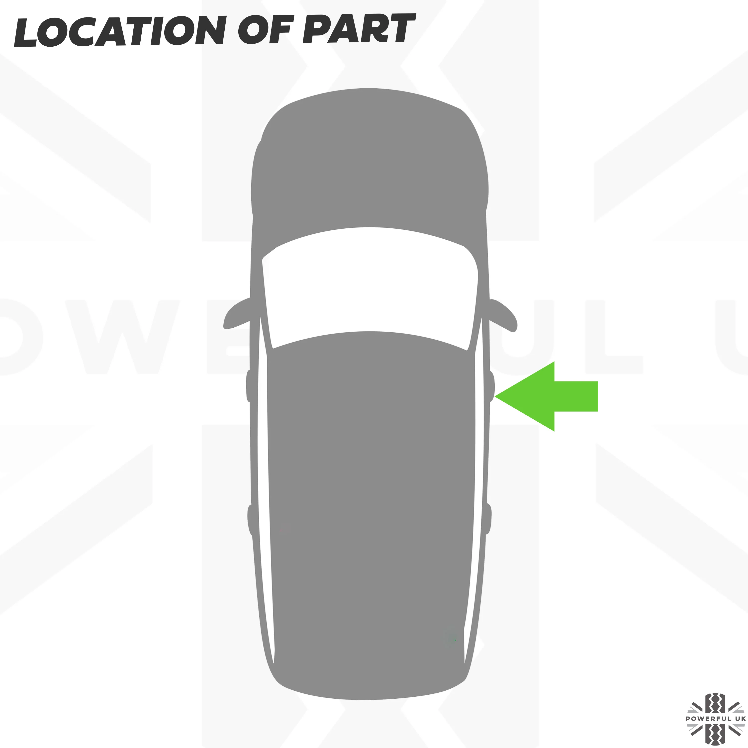 Replacement Door Handle Key Piece in Black for Range Rover Evoque - RH - Image 3