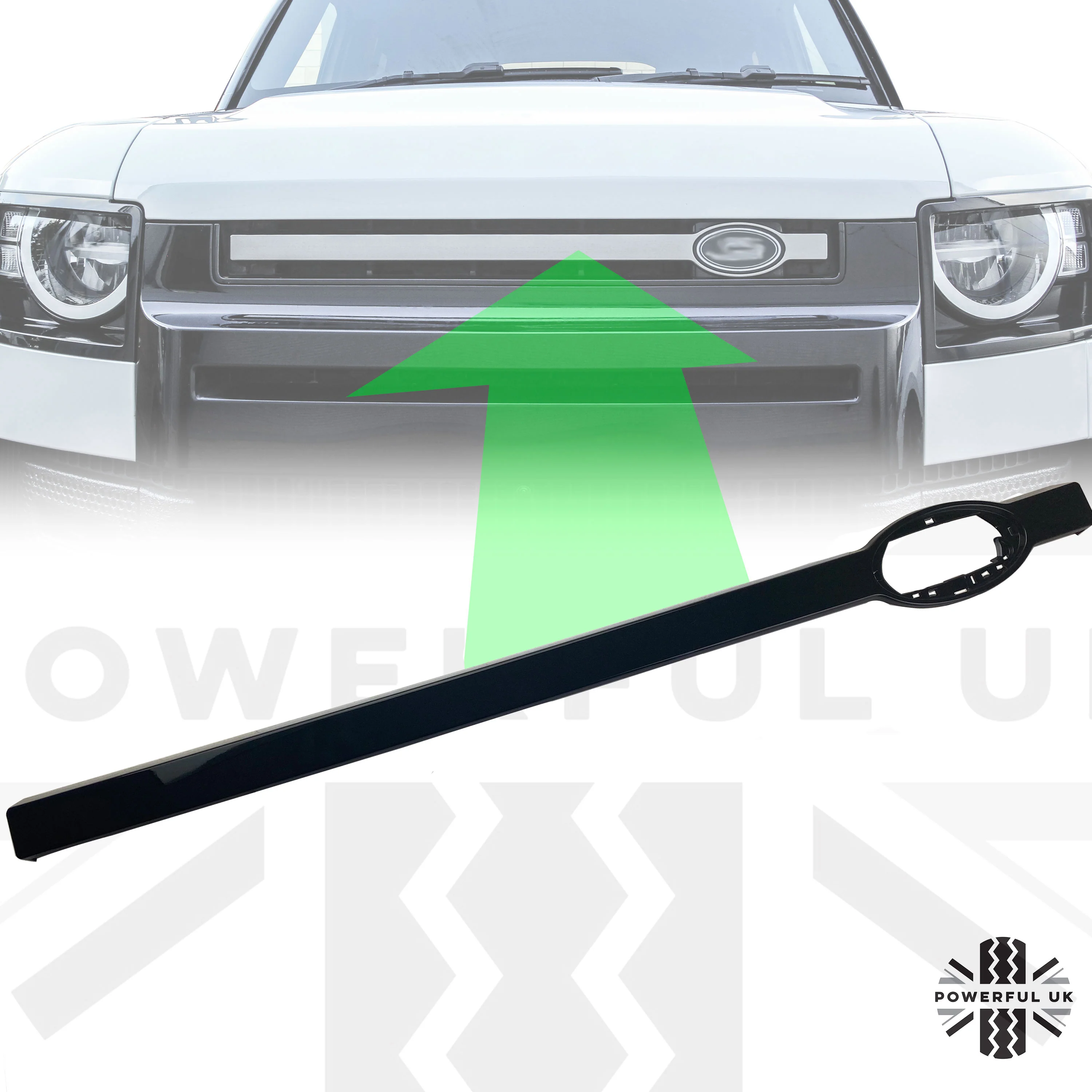 Replacement Front Grille Bar in Gloss Black for Land Rover Defender L663 - Image 7