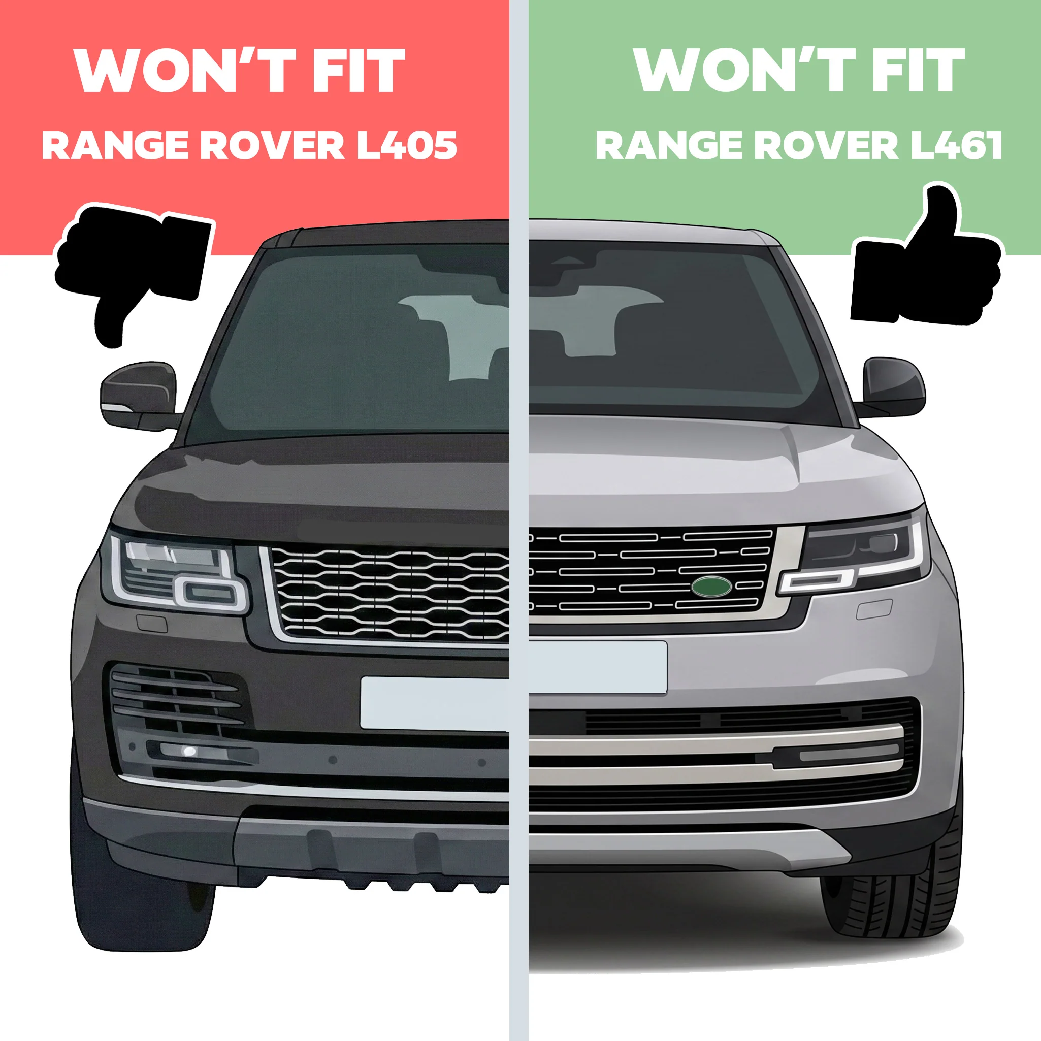 Replacement Headlight Lens for Range Rover L460 - RH - Image 8