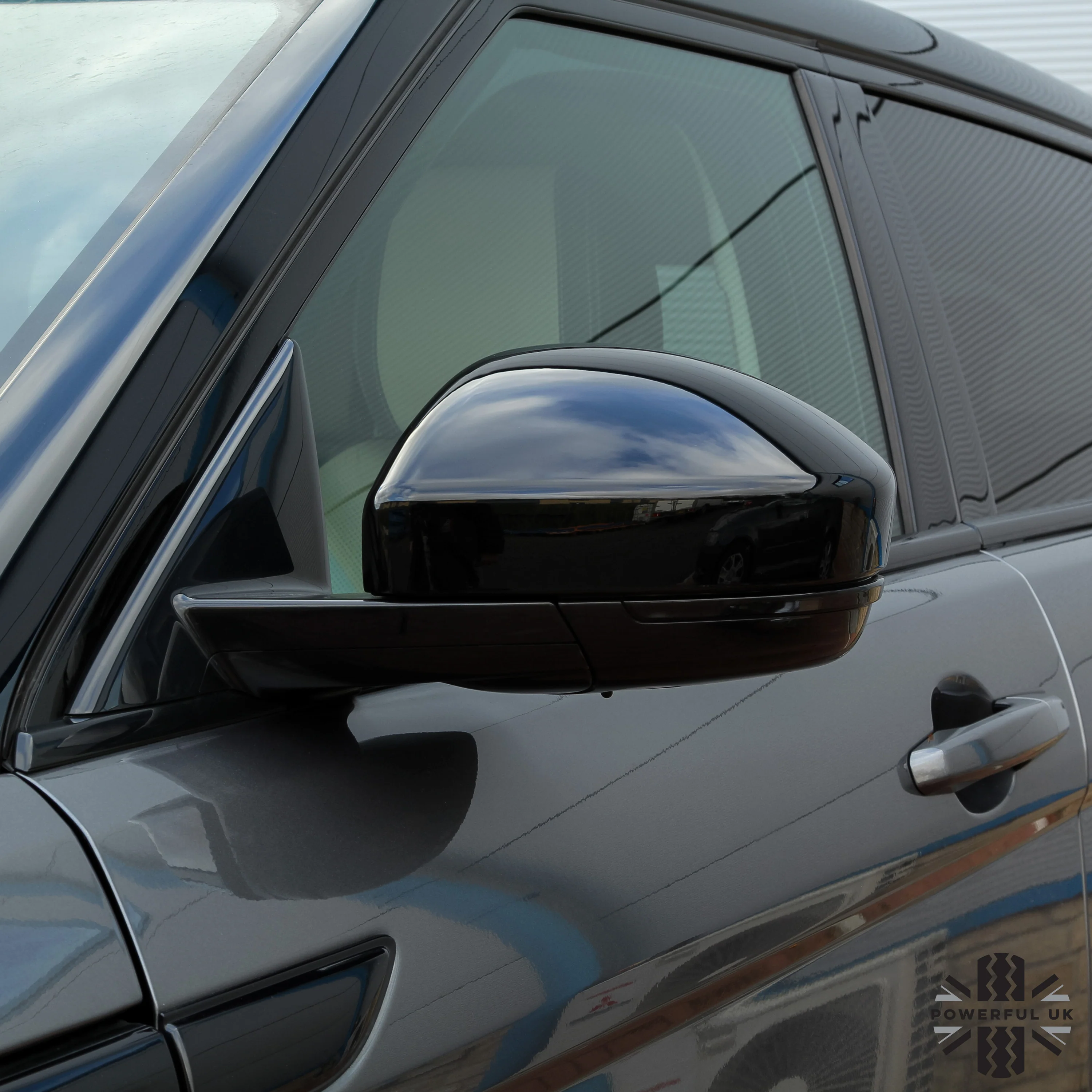 Replacement Mirror Caps for Jaguar E-Pace - Gloss Black - Image 4