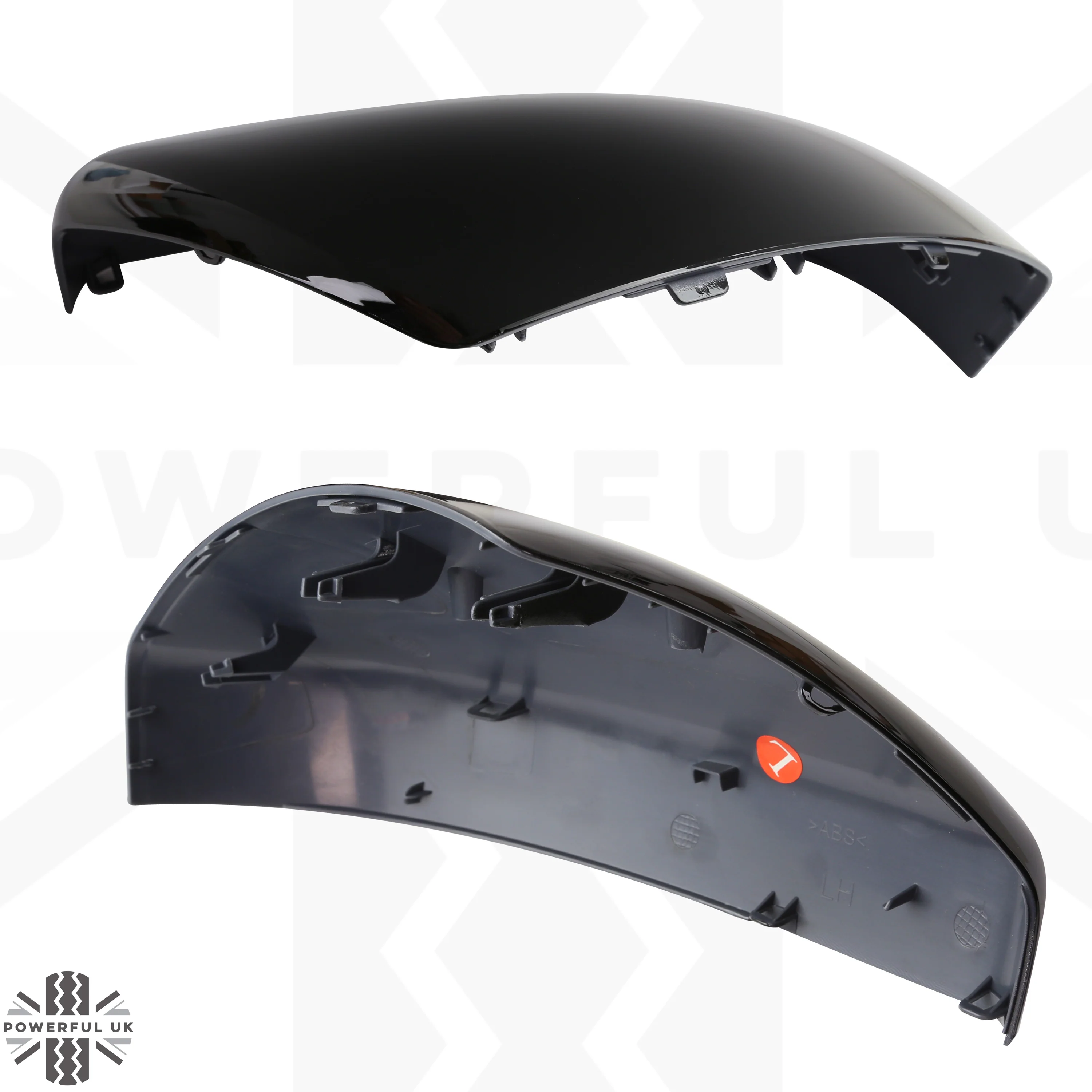 Replacement Mirror Caps for Land Rover Discovery Sport  - Gloss Black - Image 3