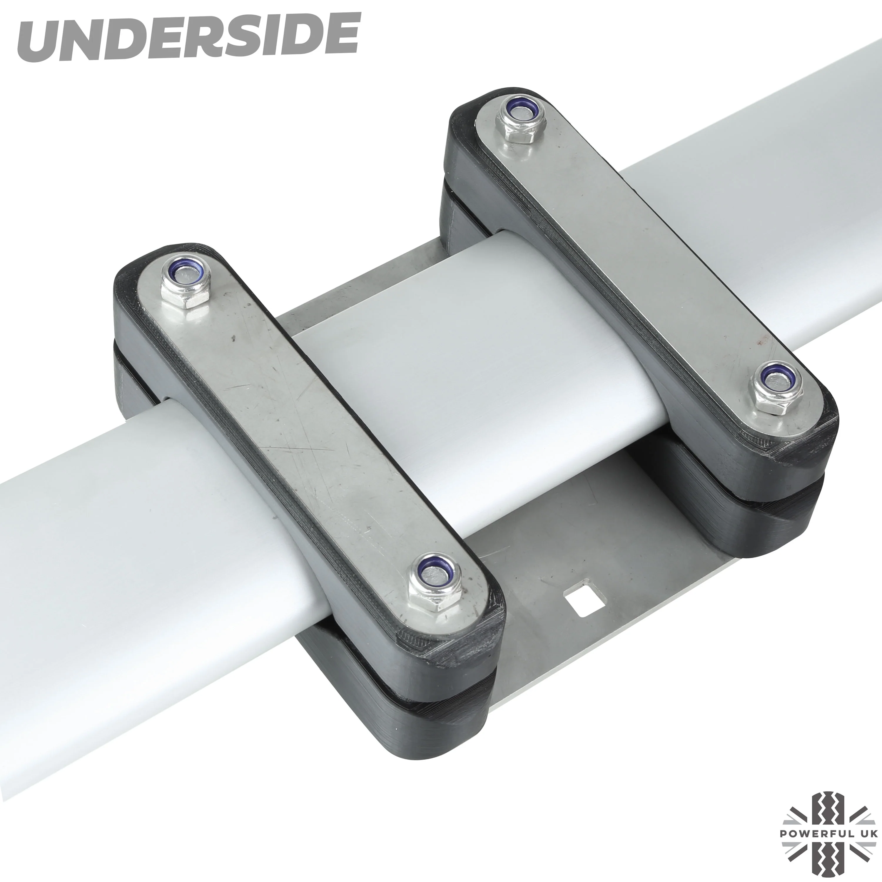 Roof Cross Bar Mount Clamp Kit for the Land Rover Defender L663 - Kit A - Stainless Steel Top - Image 5