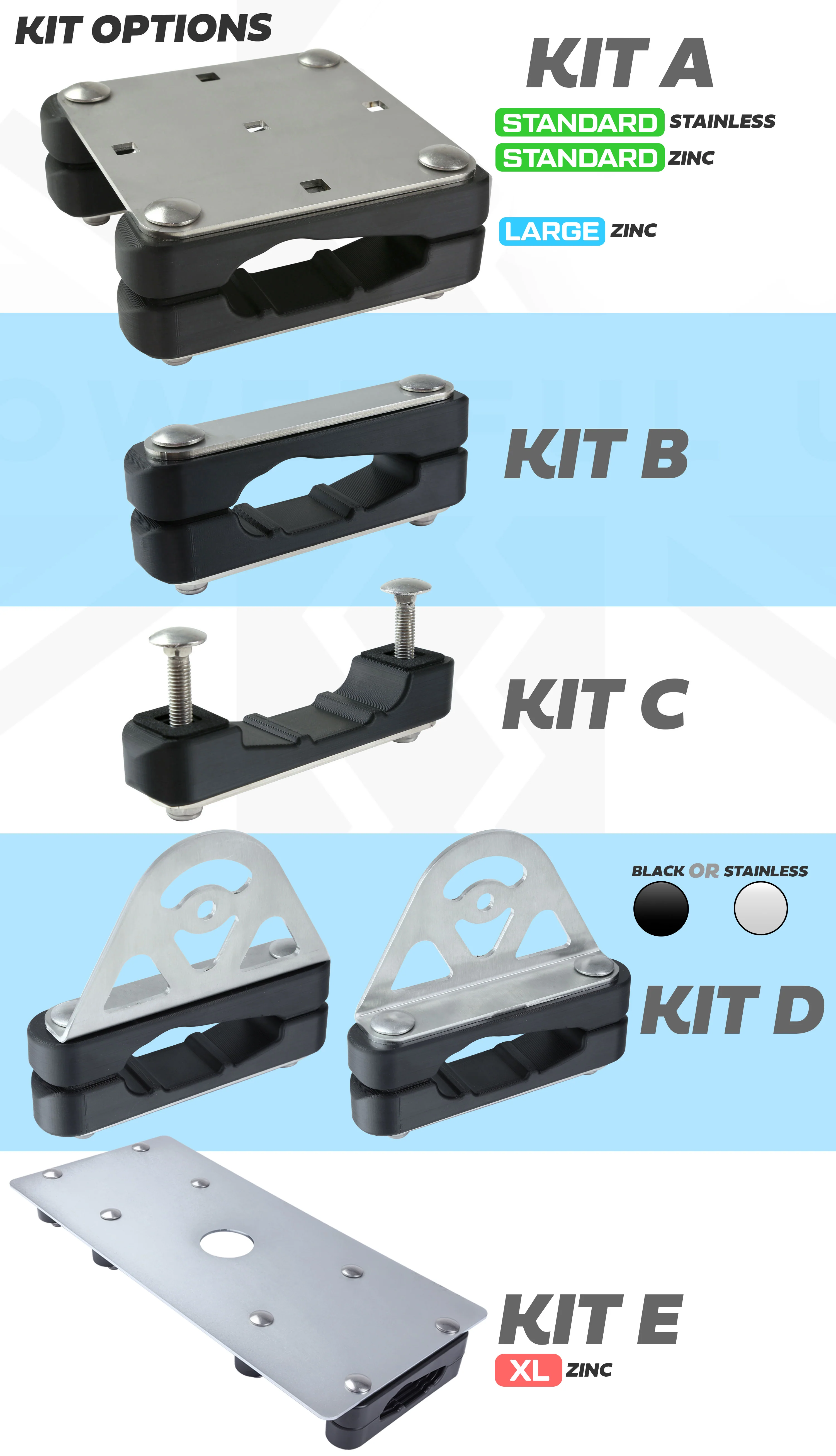 Roof Rack Mount Kit for the Land Rover Defender L663 - Kit A - XL Zinc Plated Steel - Image 9