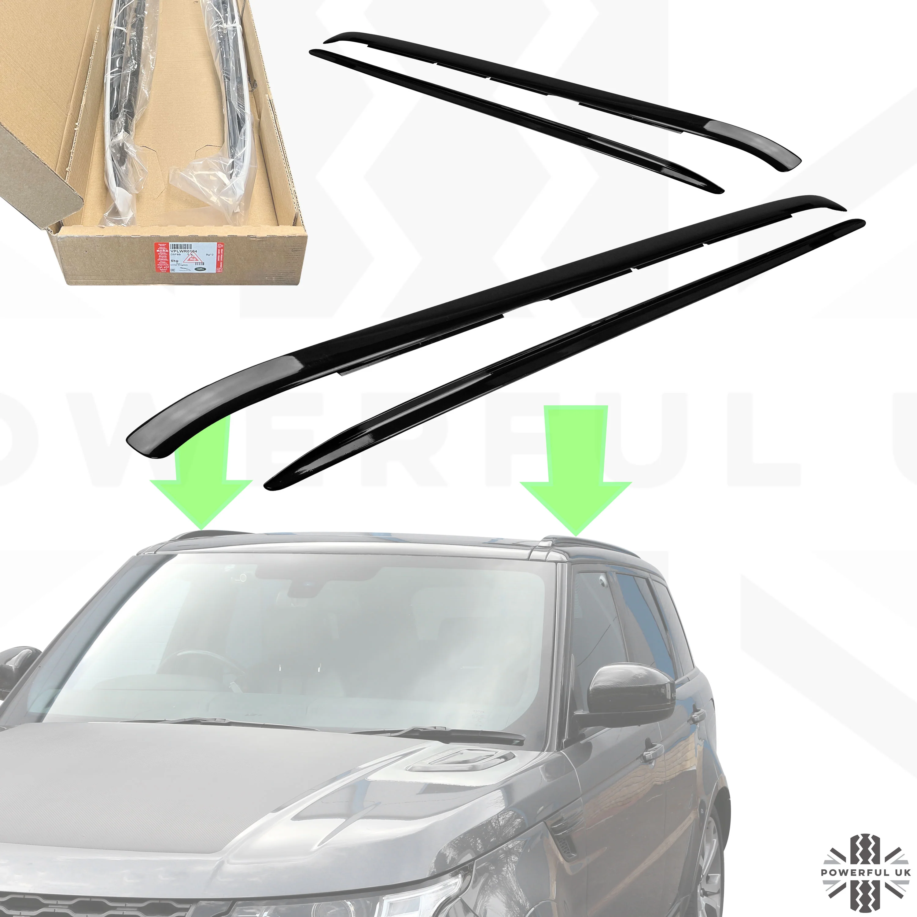 Roof Rails for Range Rover Sport L494 - Black - Genuine - Image 9