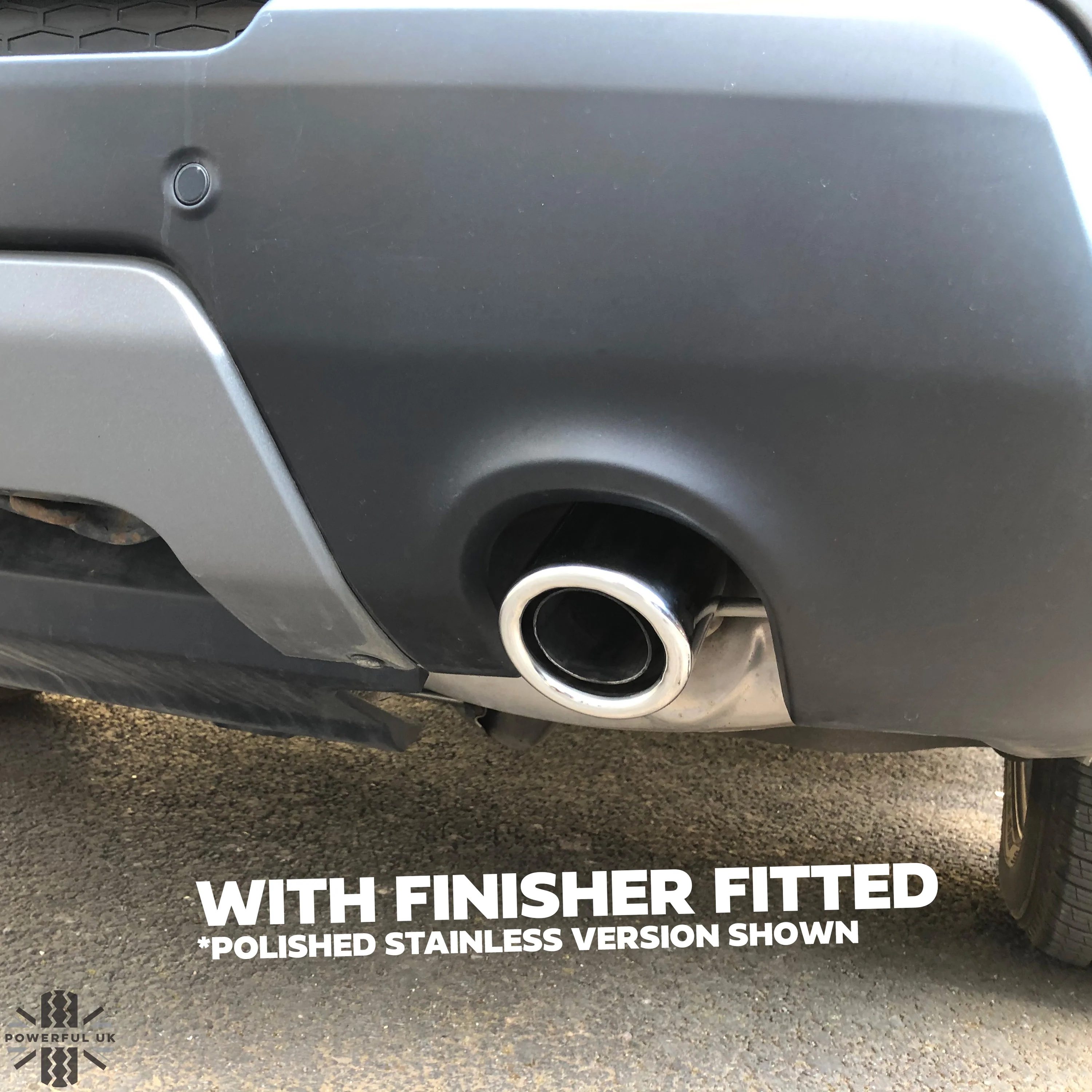 Round Exhaust Tips for Range Rover Sport L494 (2014-17) - Black - PETROL - Pair - Image 6