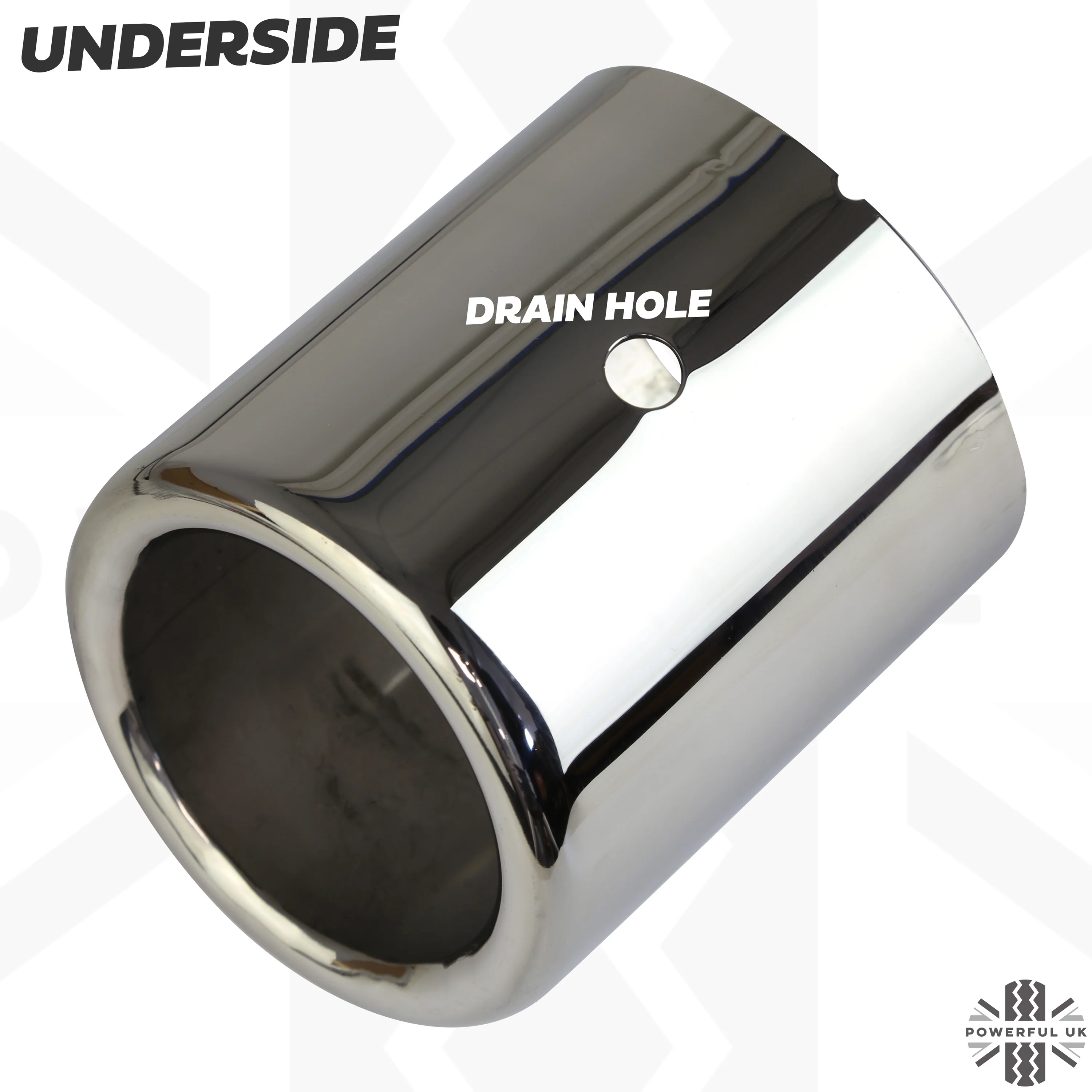 Round Exhaust Tips for Range Rover Sport L494 (2014-17) - Pair - DIESEL - Stanless - Image 7