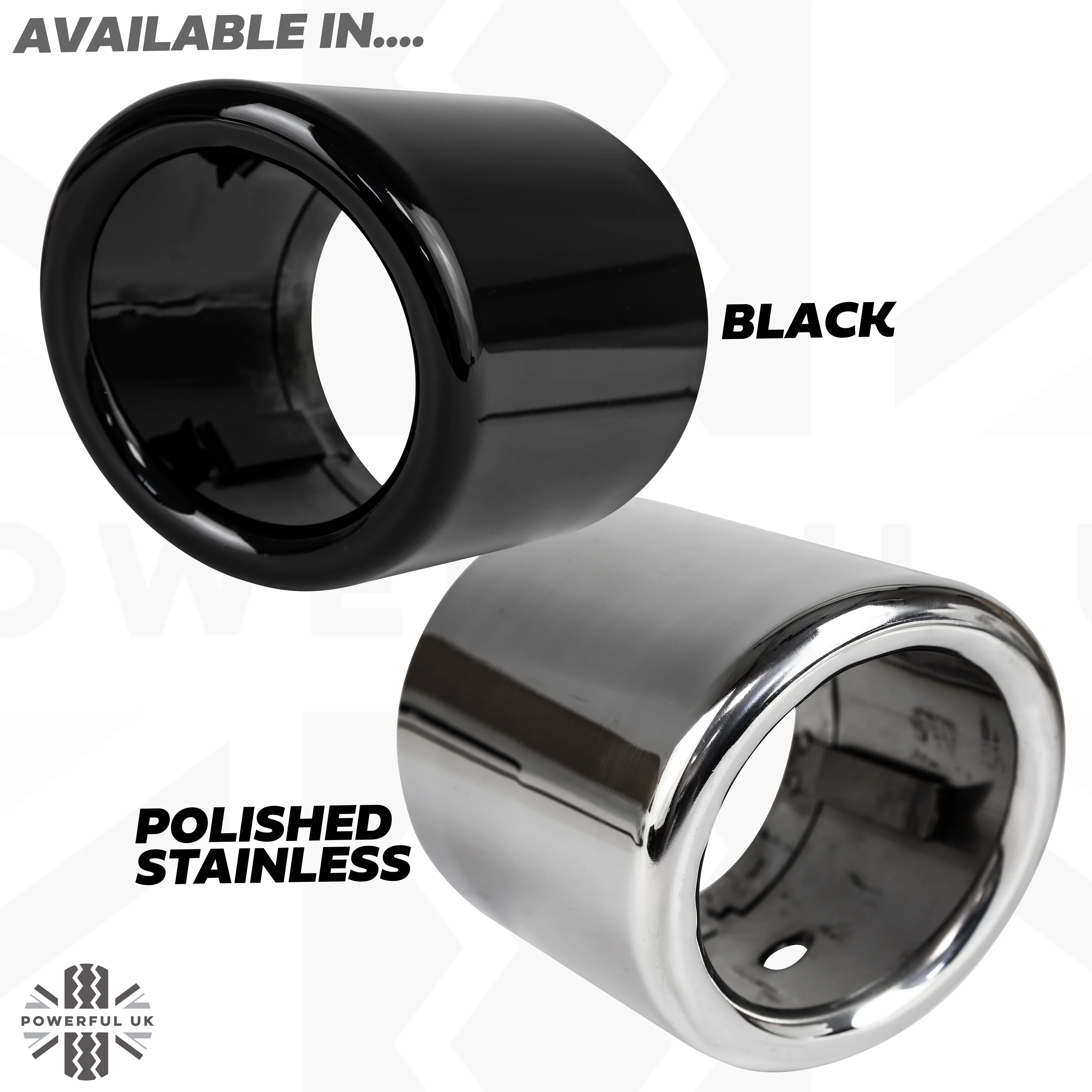Round Exhaust Tips for Range Rover Sport L494 (2014-17) - Pair - DIESEL - Stanless - Image 9