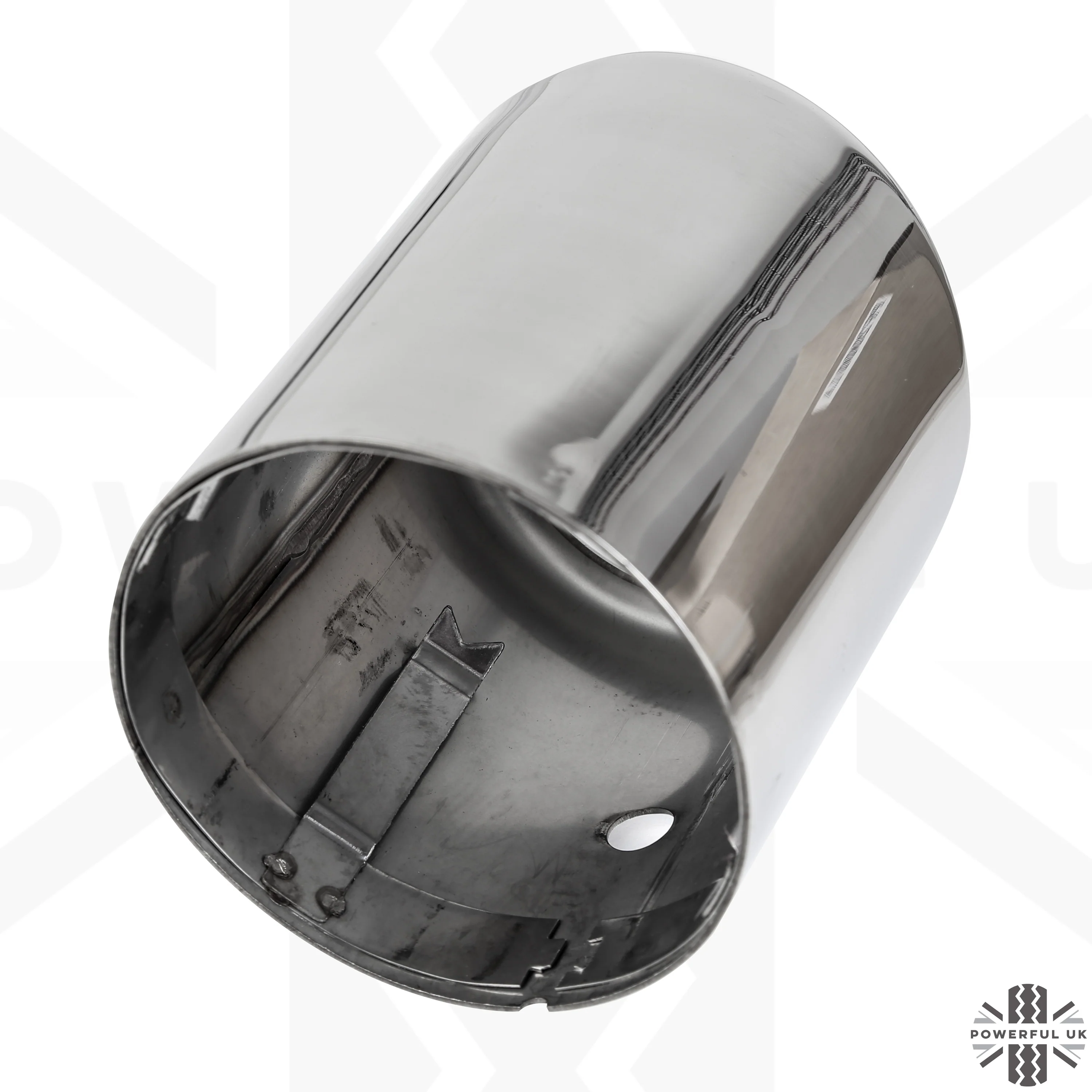 Round Exhaust Tips for Range Rover Sport L494 (2014-17) - Pair - PETROL- Stanless - Image 4