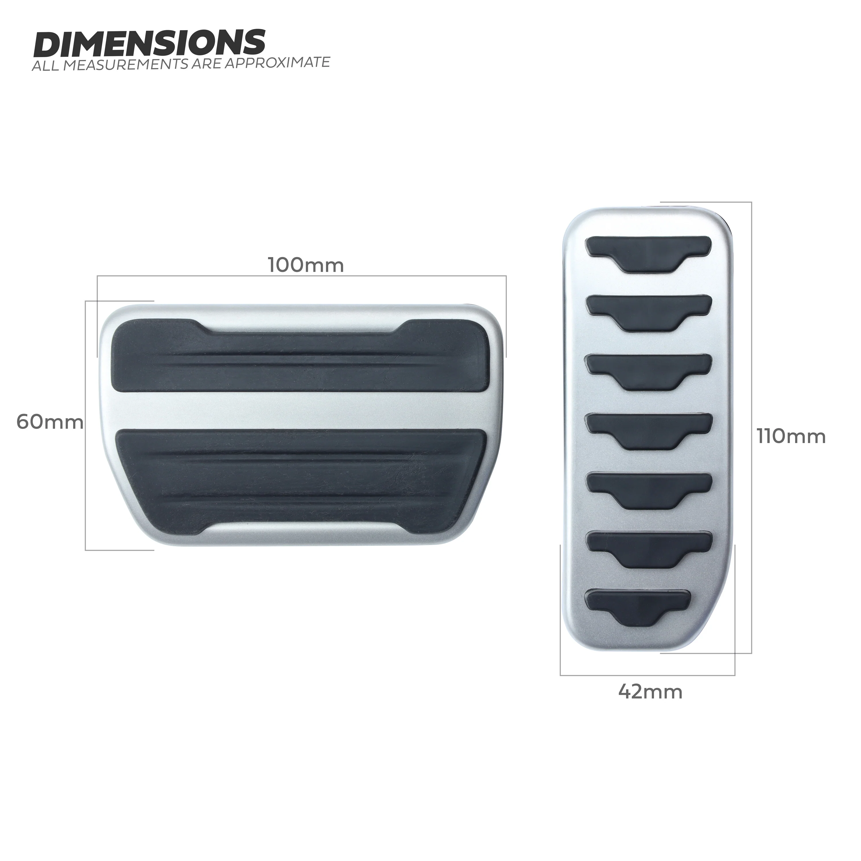 Genuine Pedal Cover Kit (Automatic) for Discovery Sport 2021+ - Image 4