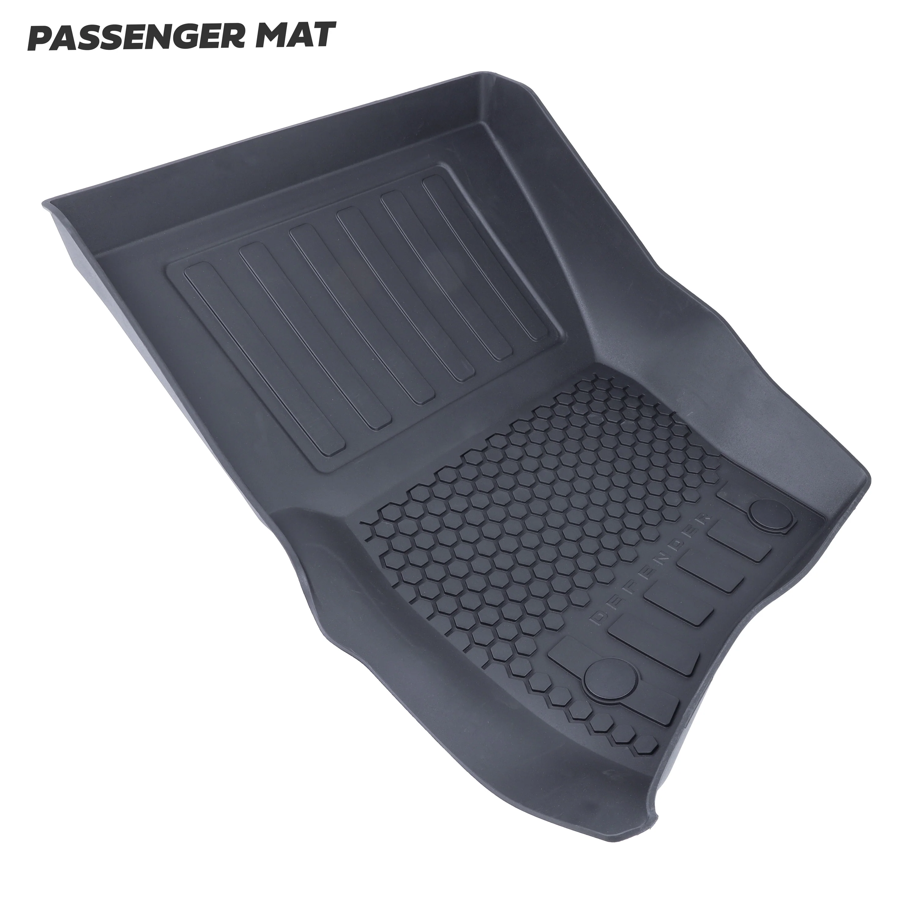 Rubber Floor Mat Set - Genuine - for Land Rover Defender L663(110 models) - RHD - 5 seat - Image 4