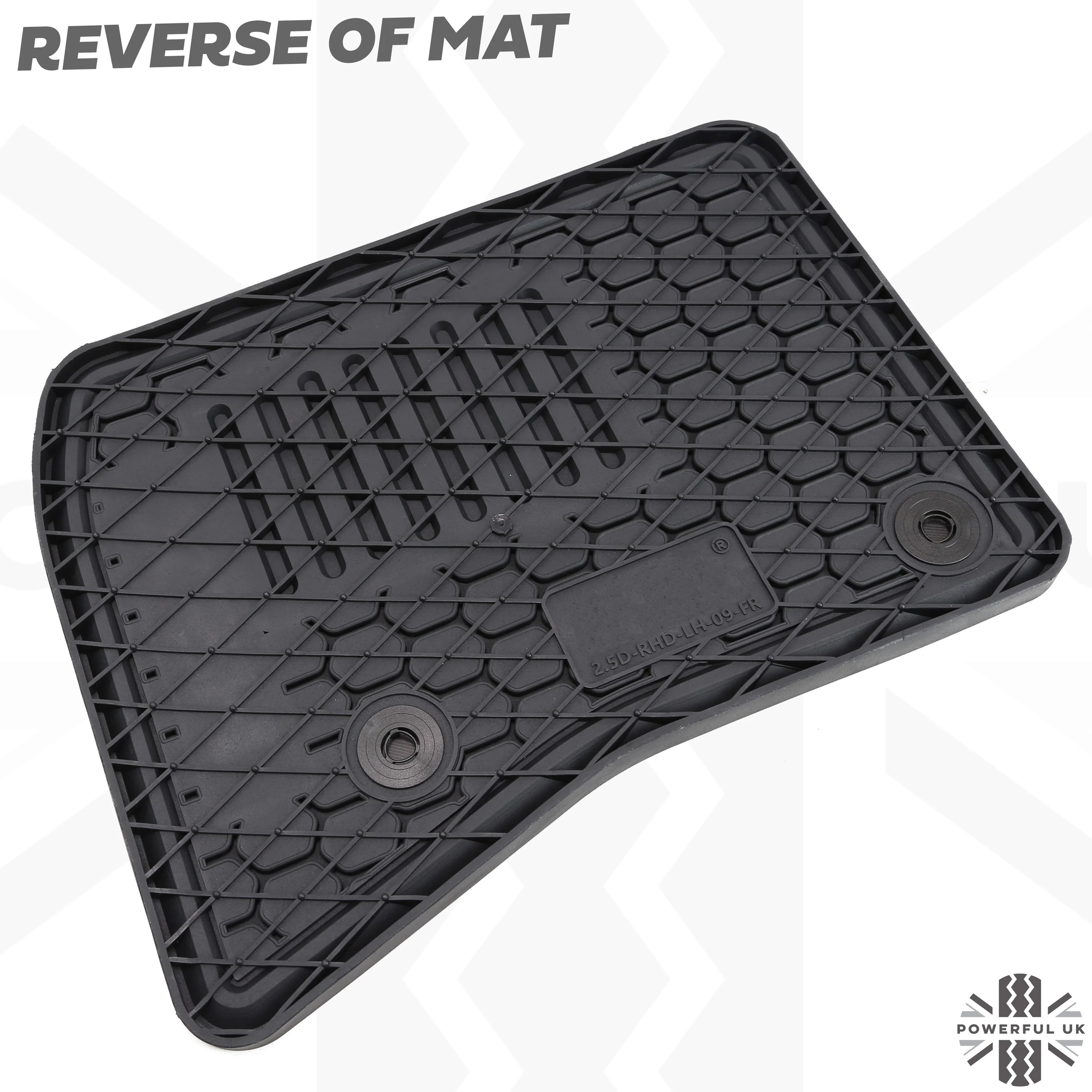 Rubber Floor Mat Set - RHD - for Land Rover Defender L663 (110) - 5 seat - Image 10