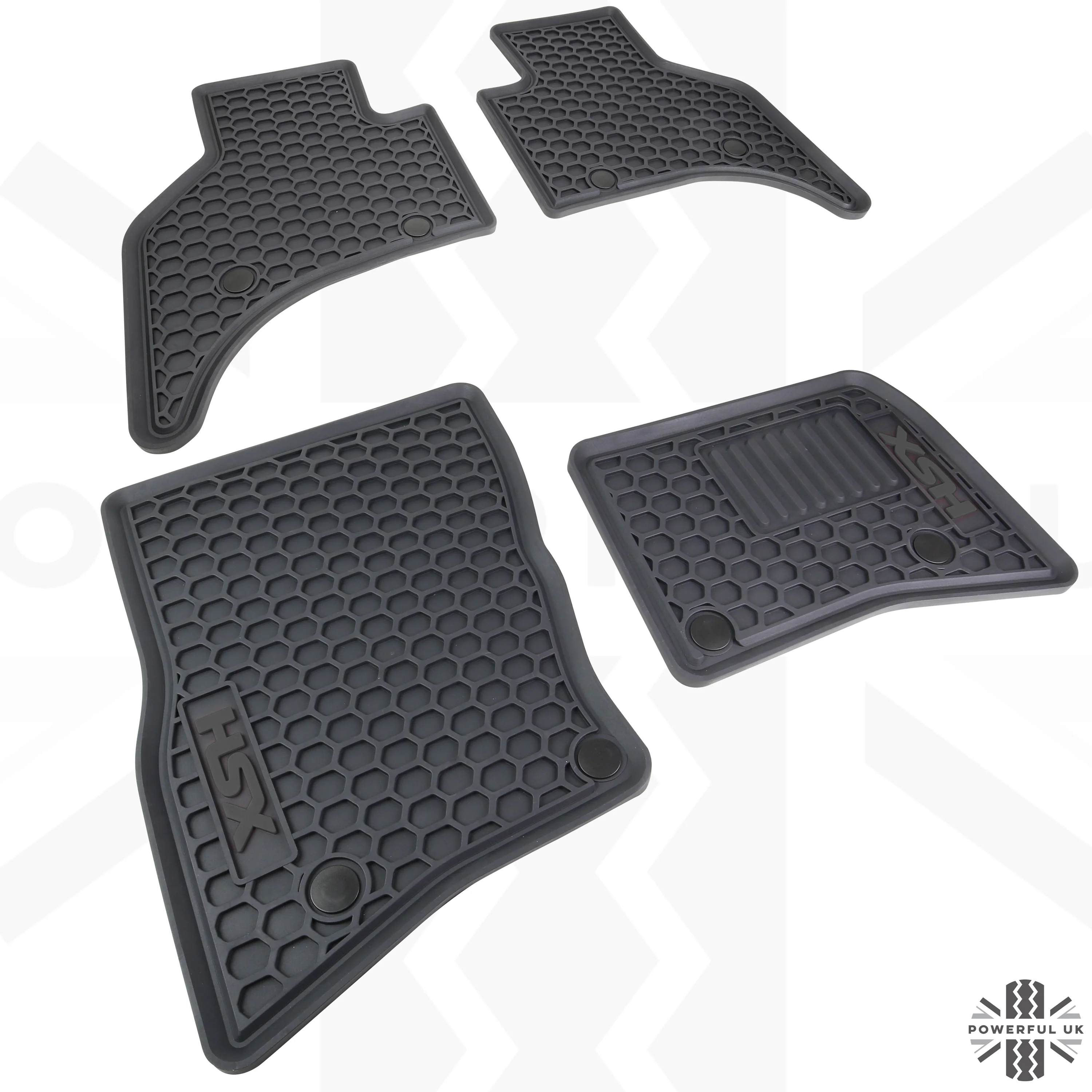 Rubber Floor Mat Set - RHD - for Land Rover Defender L663 (110) - 5 seat - Image 13