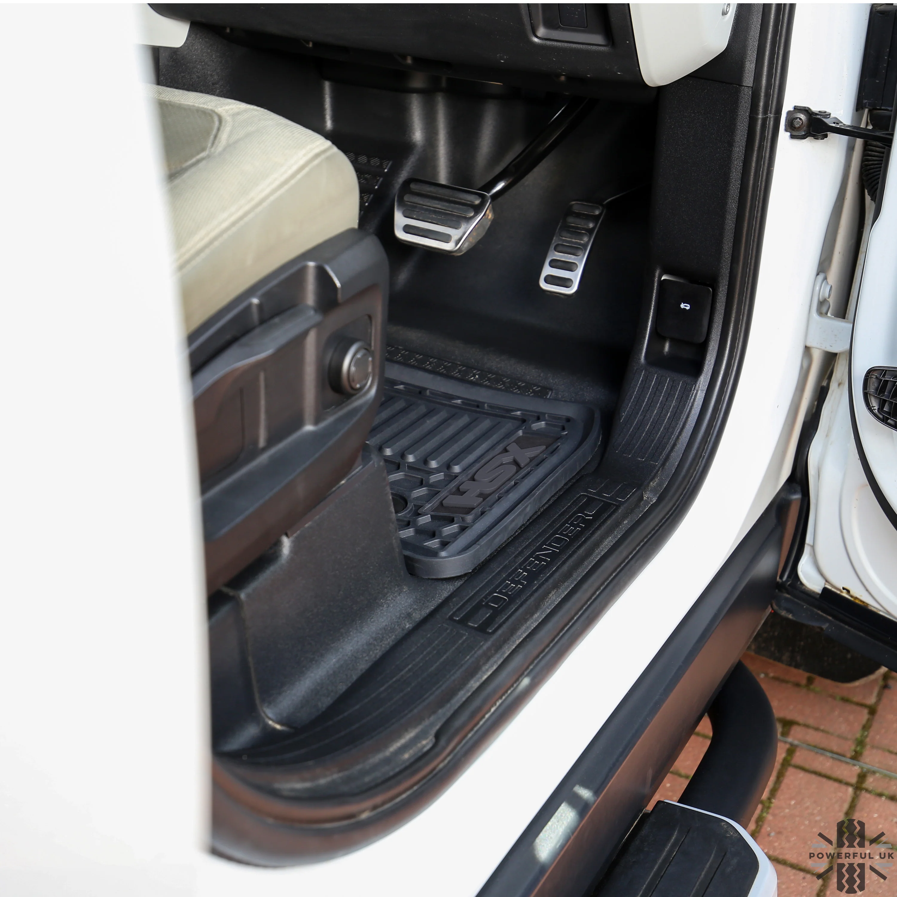 Rubber Floor Mat Set - RHD - for Land Rover Defender L663 (110) - 5 seat - Image 3