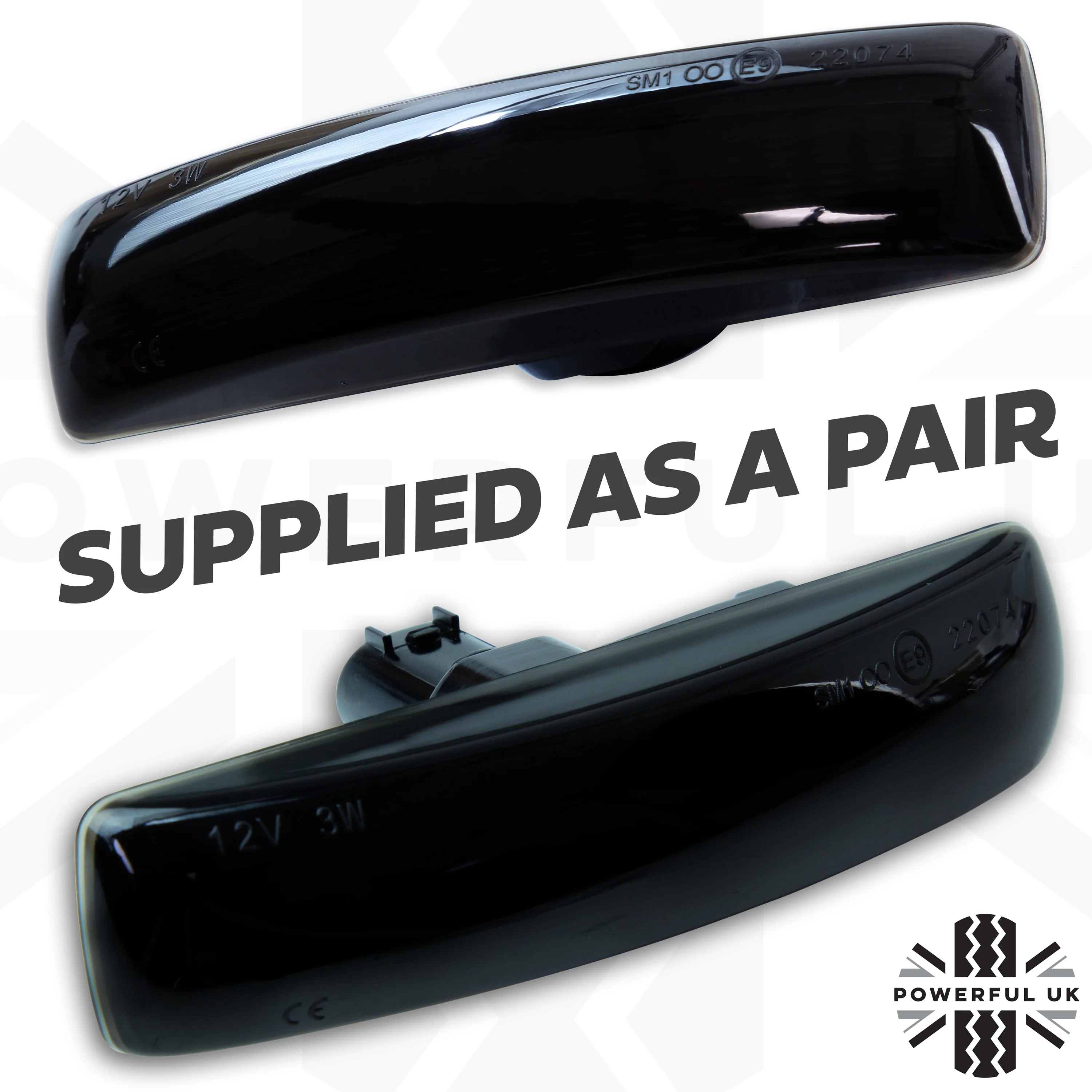 Side Repeaters for Land Rover Discovery 3 & 4  (Pair) - LED - Smoked - Image 3