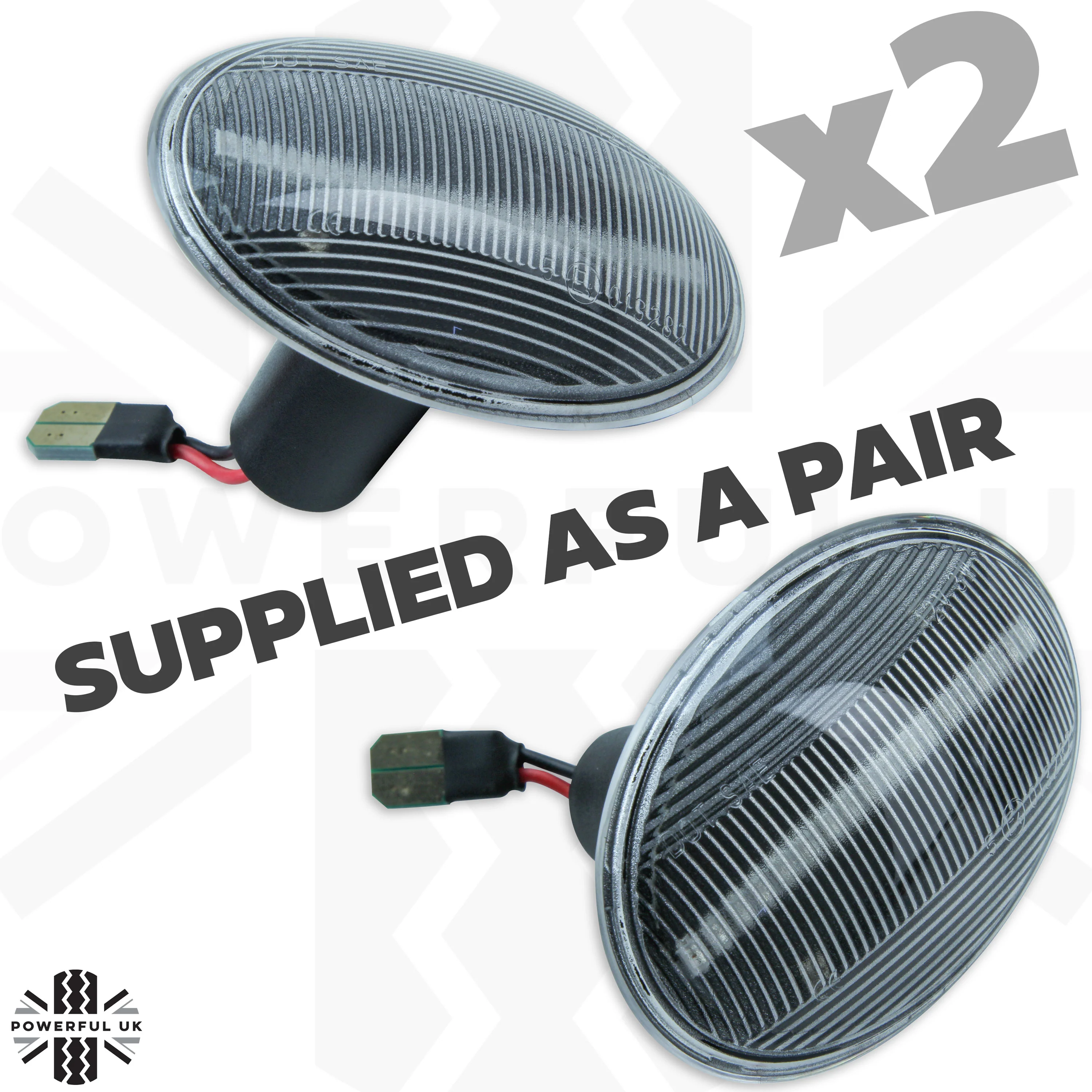 Side Repeaters (Pair) - LED - Clear - Dynamic Sweep - for BMW Mini (R50,R52,R53) - Image 5