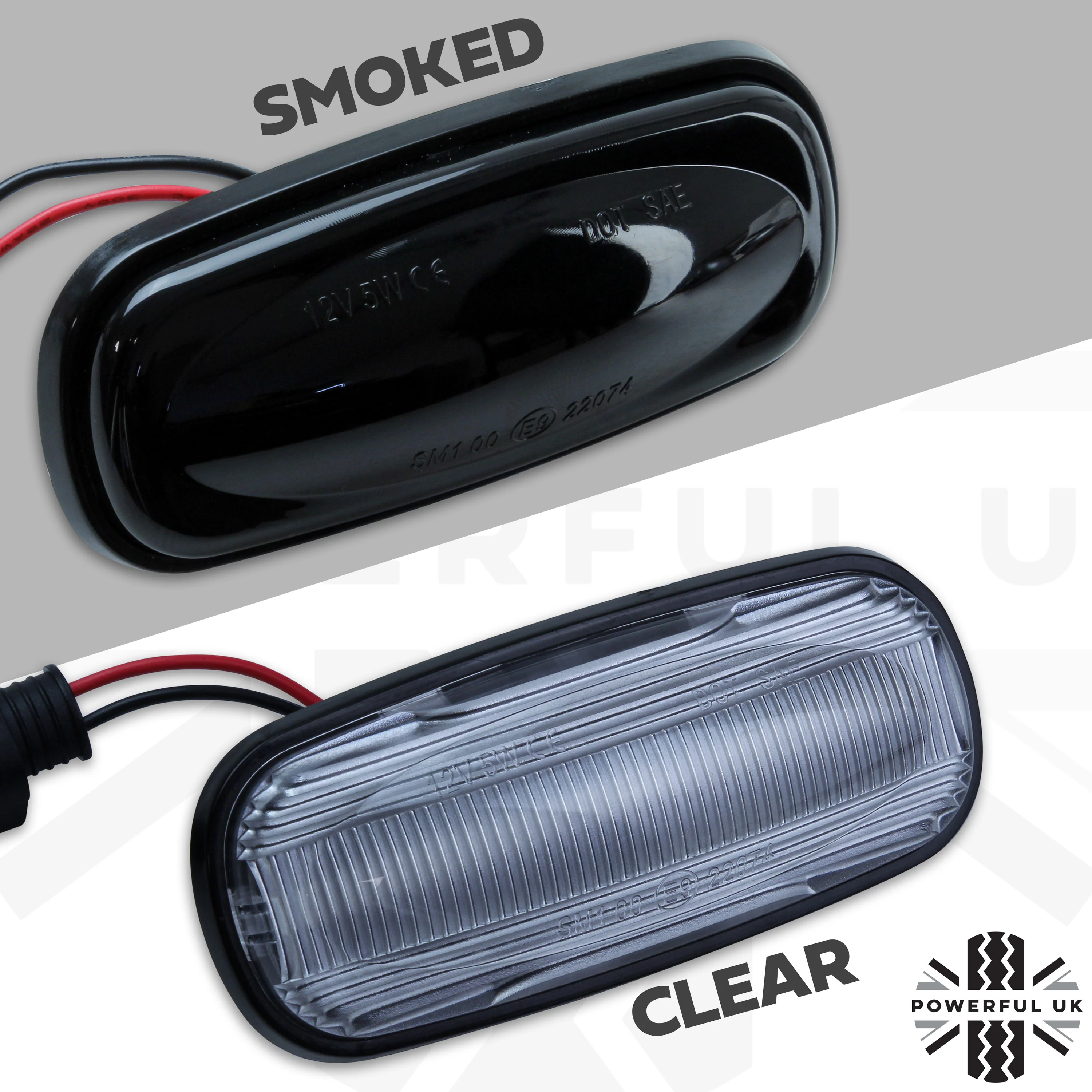 Side Repeaters (Pair) - LED - Clear - for Land Rover Defender - Image 8