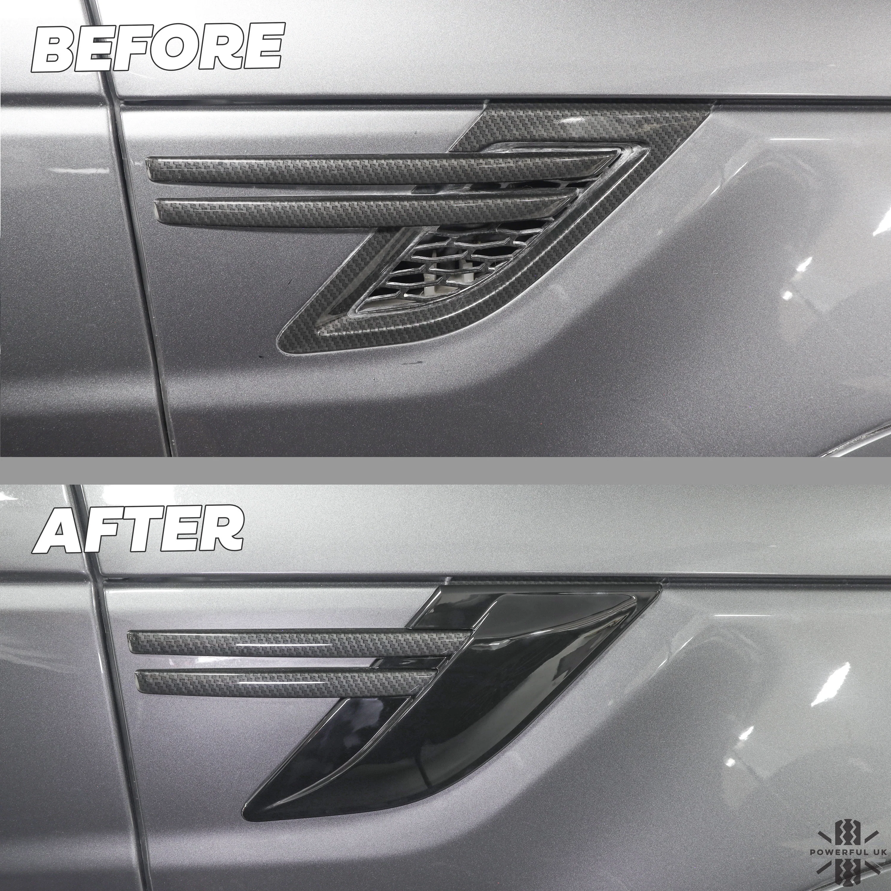 Side Vent Covers for Range Rover Sport L494 - Gloss Black - Image 4