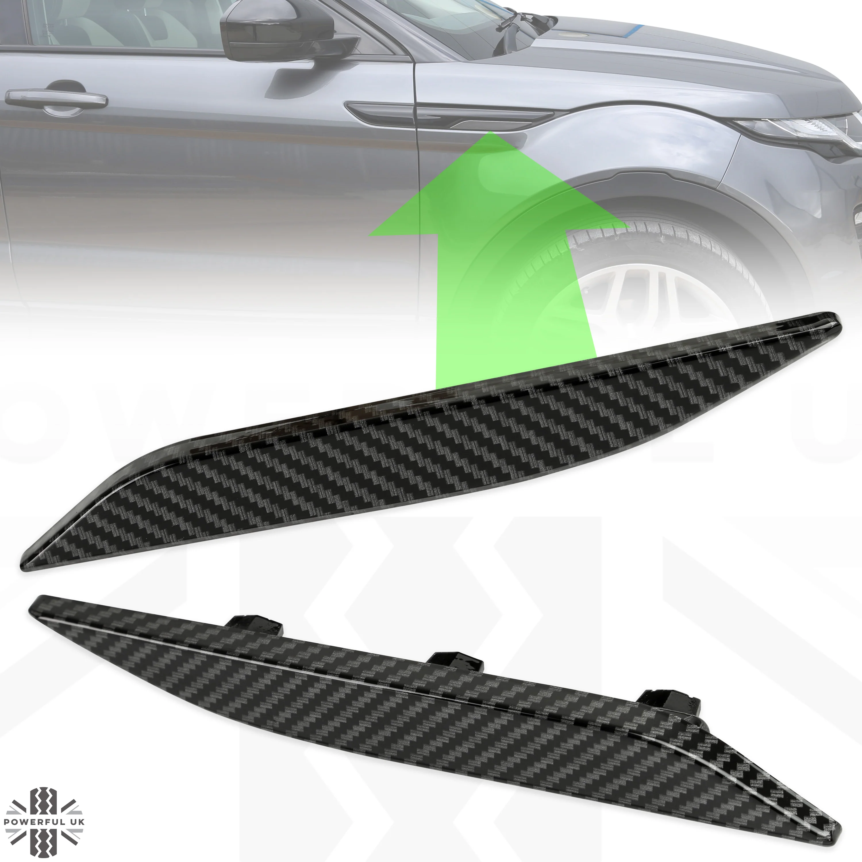 Side Vent Inserts - Carbon Fibre for Range Rover Evoque - Image 12