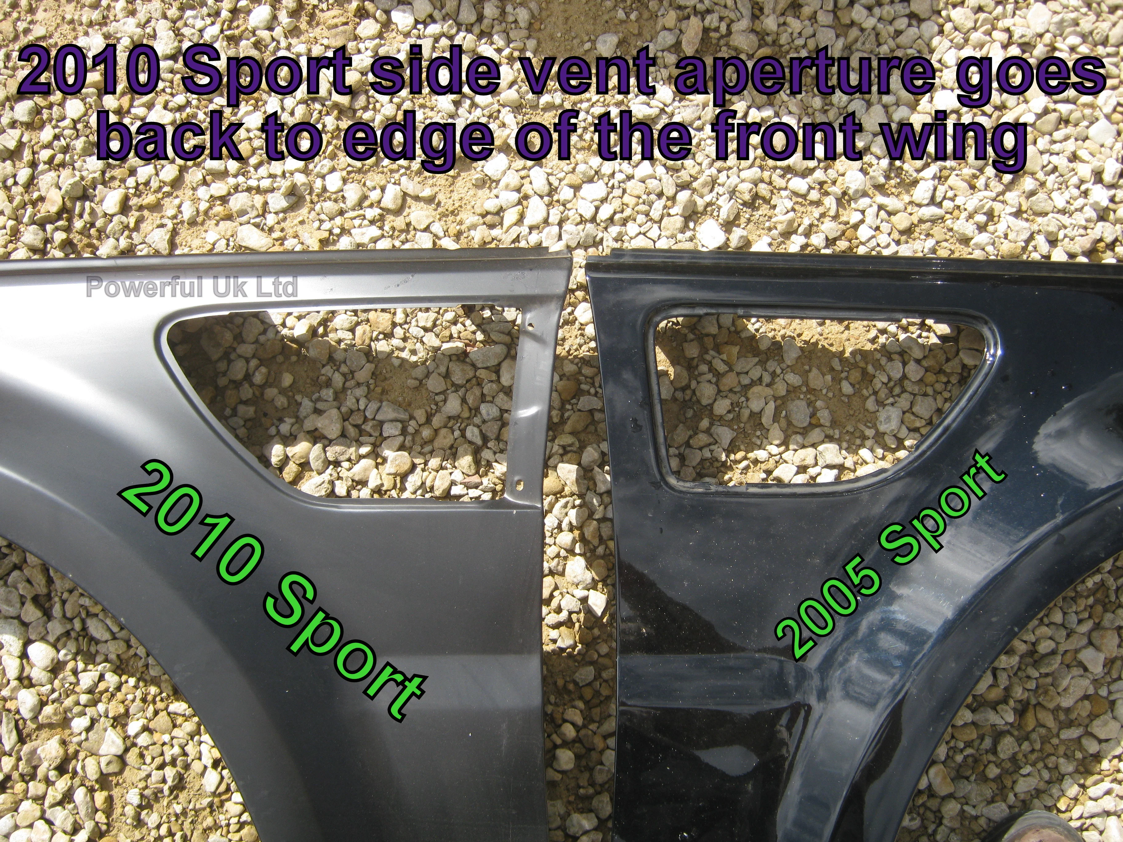 Side Vents - Grey/Silver/Silver for Range Rover Sport 2010 - Image 4