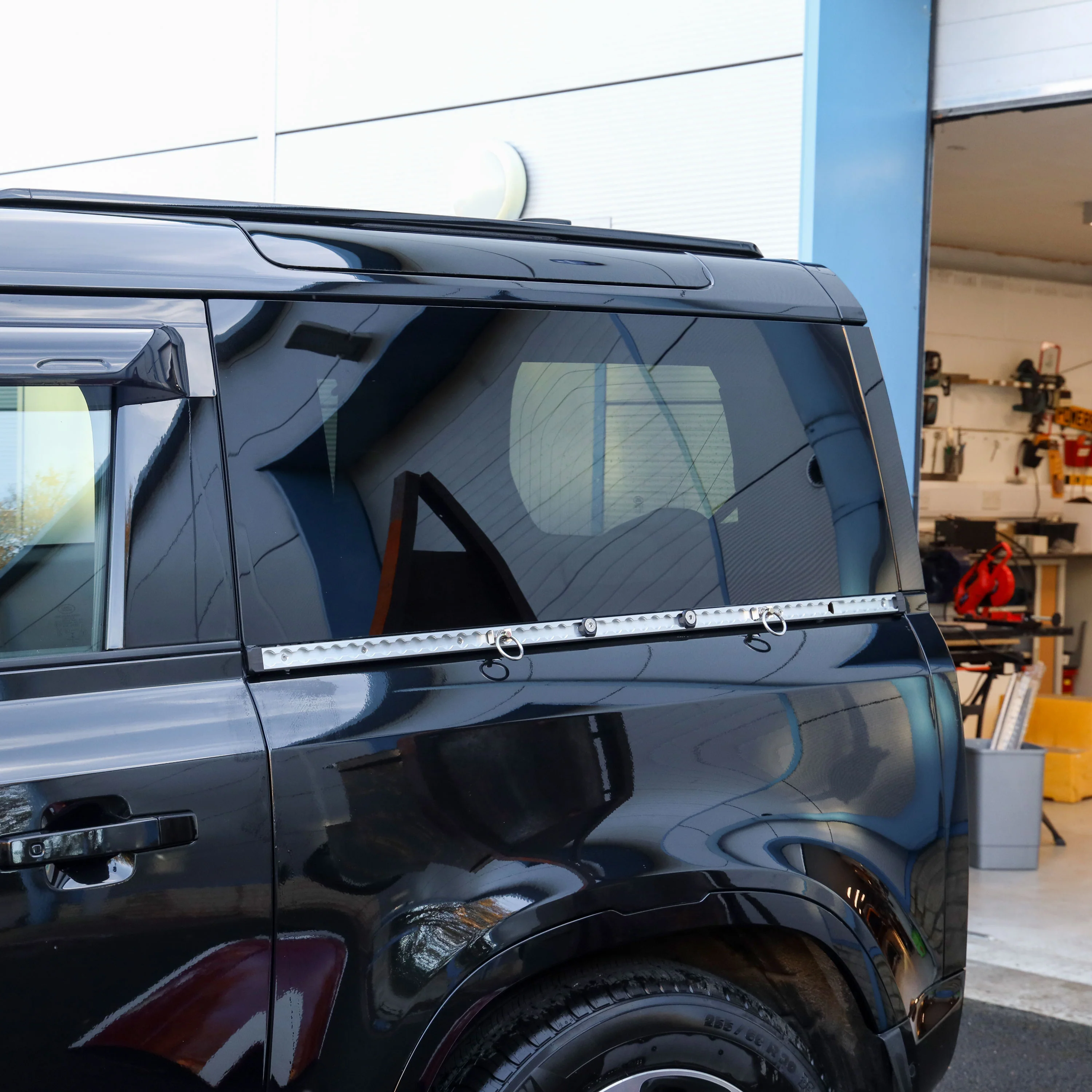 Silver Utility Side Rail for Land Rover Defender L663 90 - Left Kit - Image 4