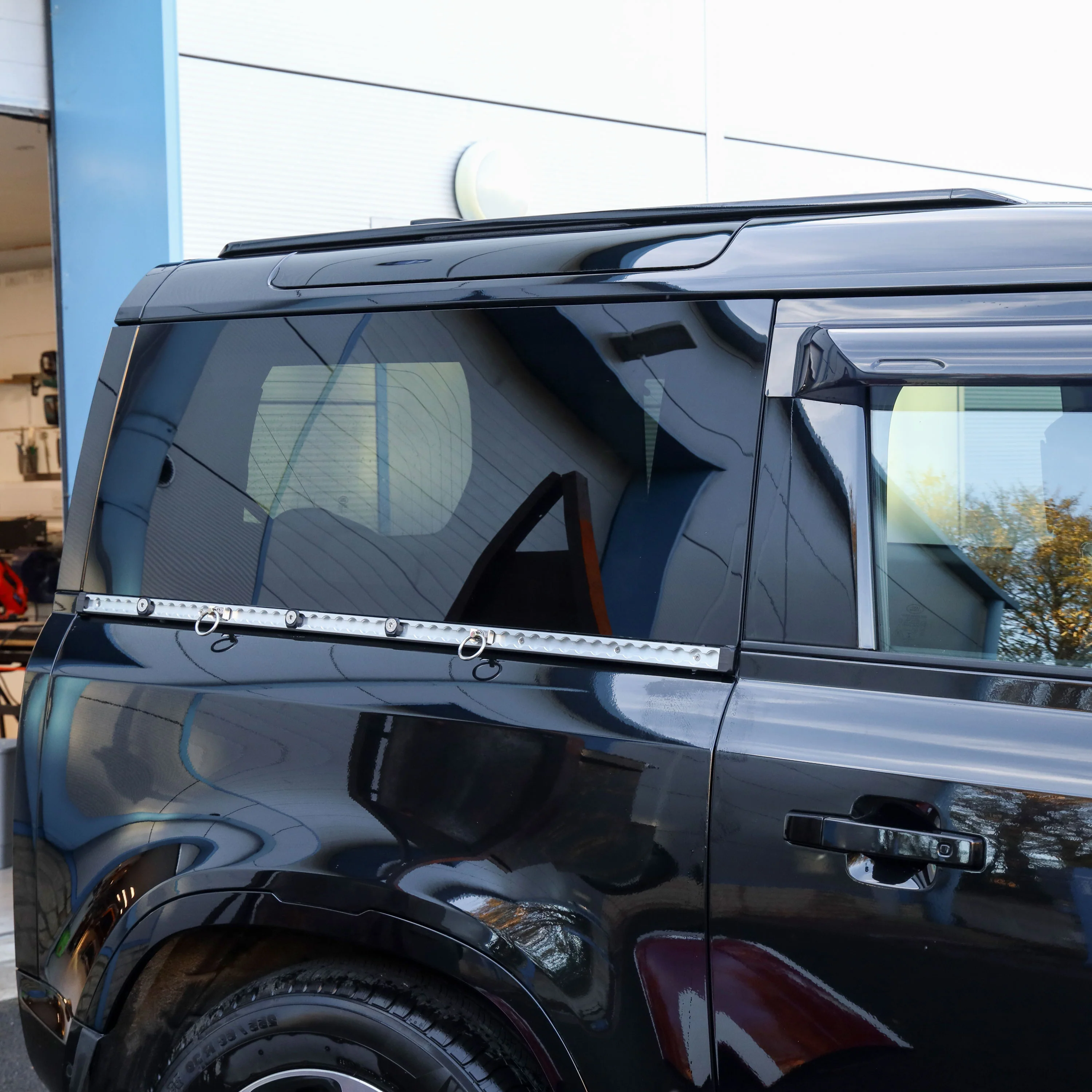 Silver Utility Side Rail for Land Rover Defender L663 90 - Right Kit - Image 2
