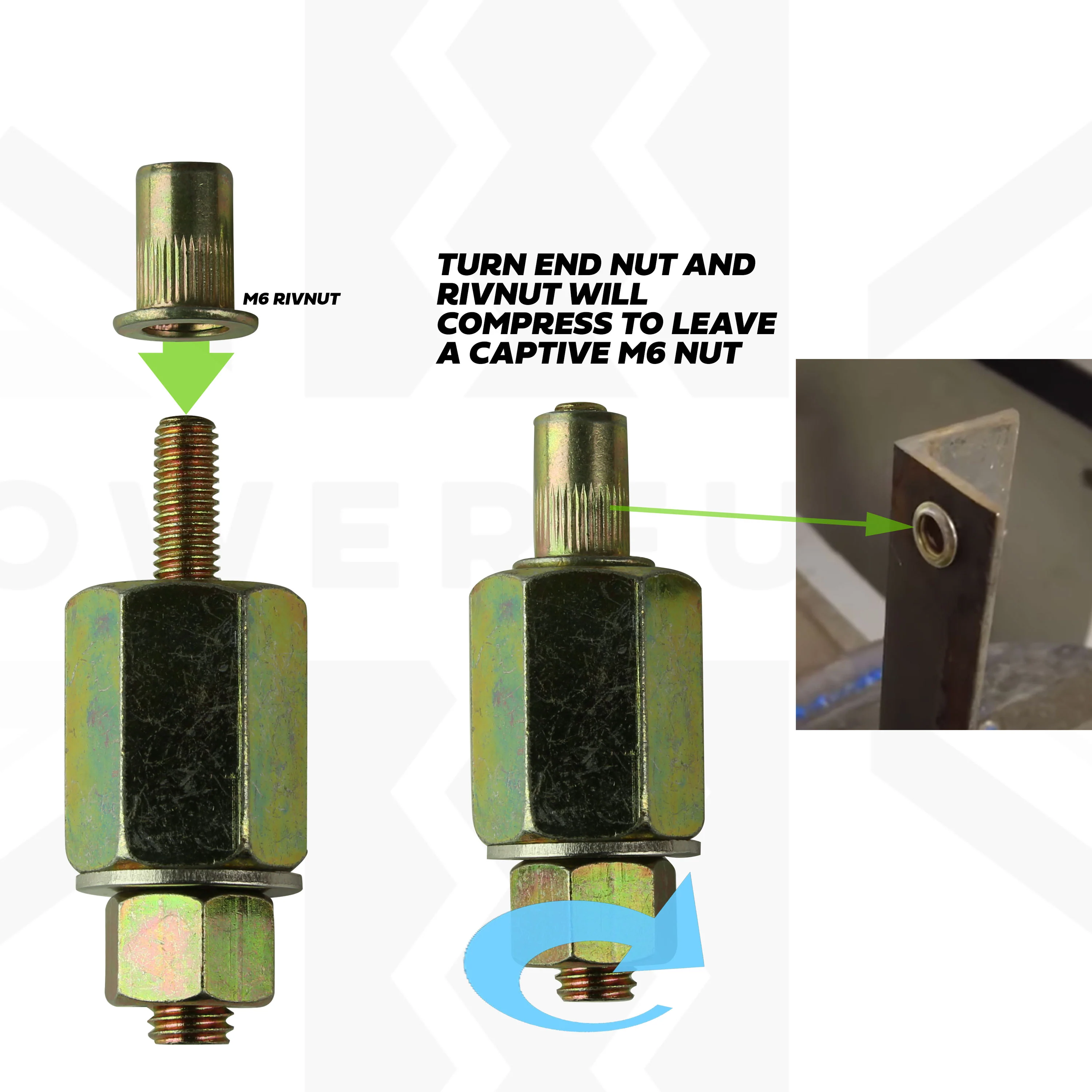 Simple M6 Rivnut tool for fitting Land Rover Defender L663 Snorkel - Image 2