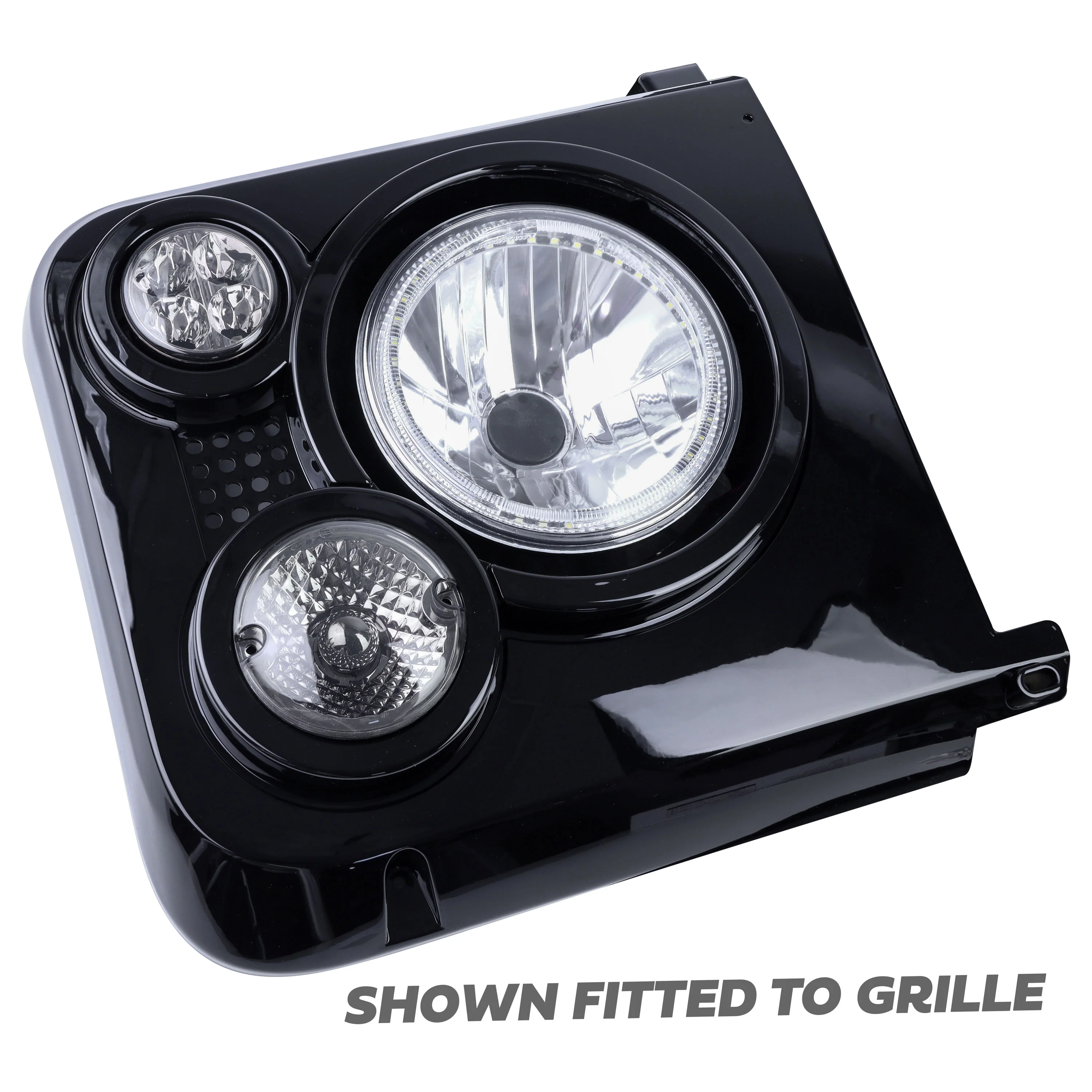 Smoked Light Kit for Land Rover Defender SVX Grille - RHD - Image 2