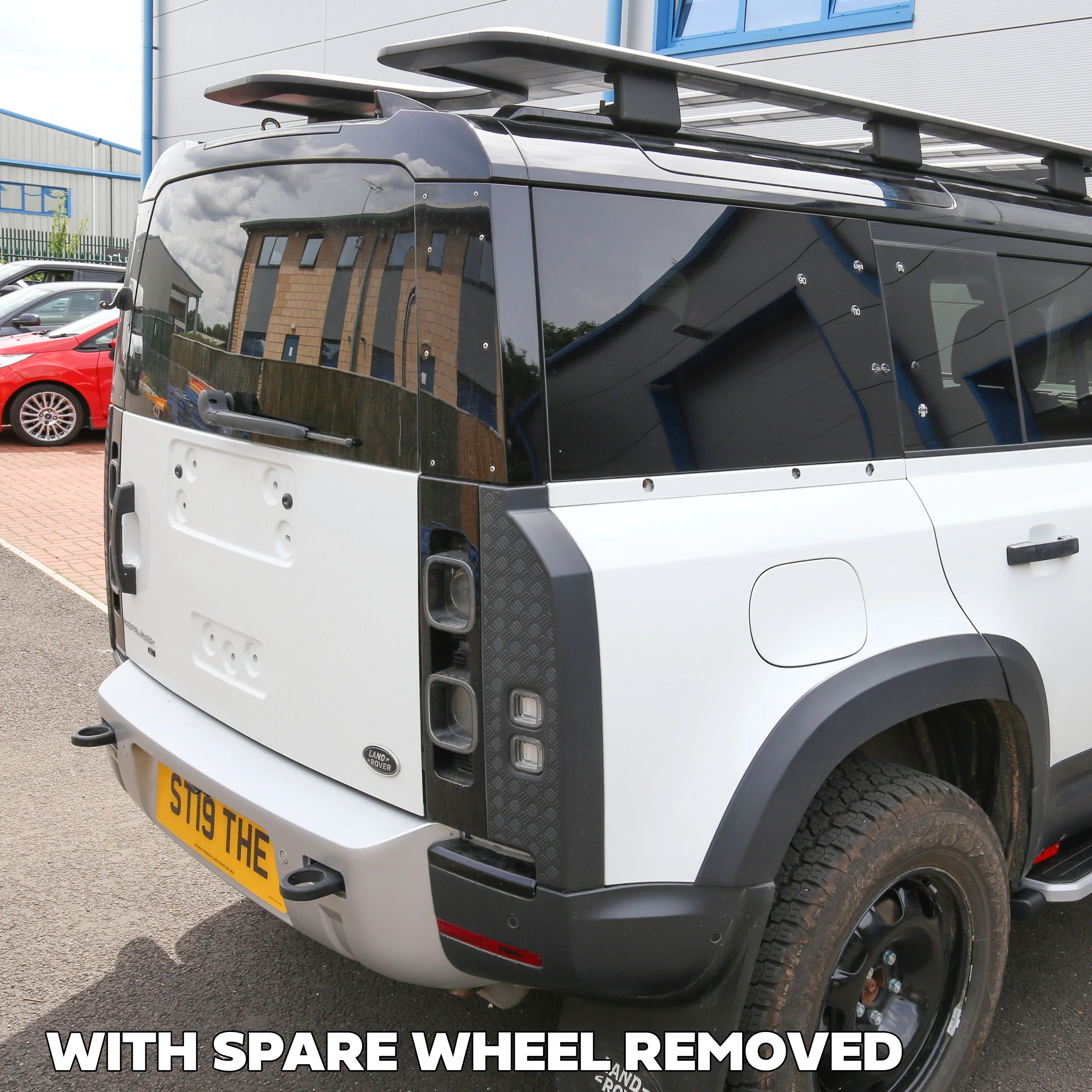 Spare Wheel Delete Cover Set for Land Rover Defender L663 - Fuji White - Image 5