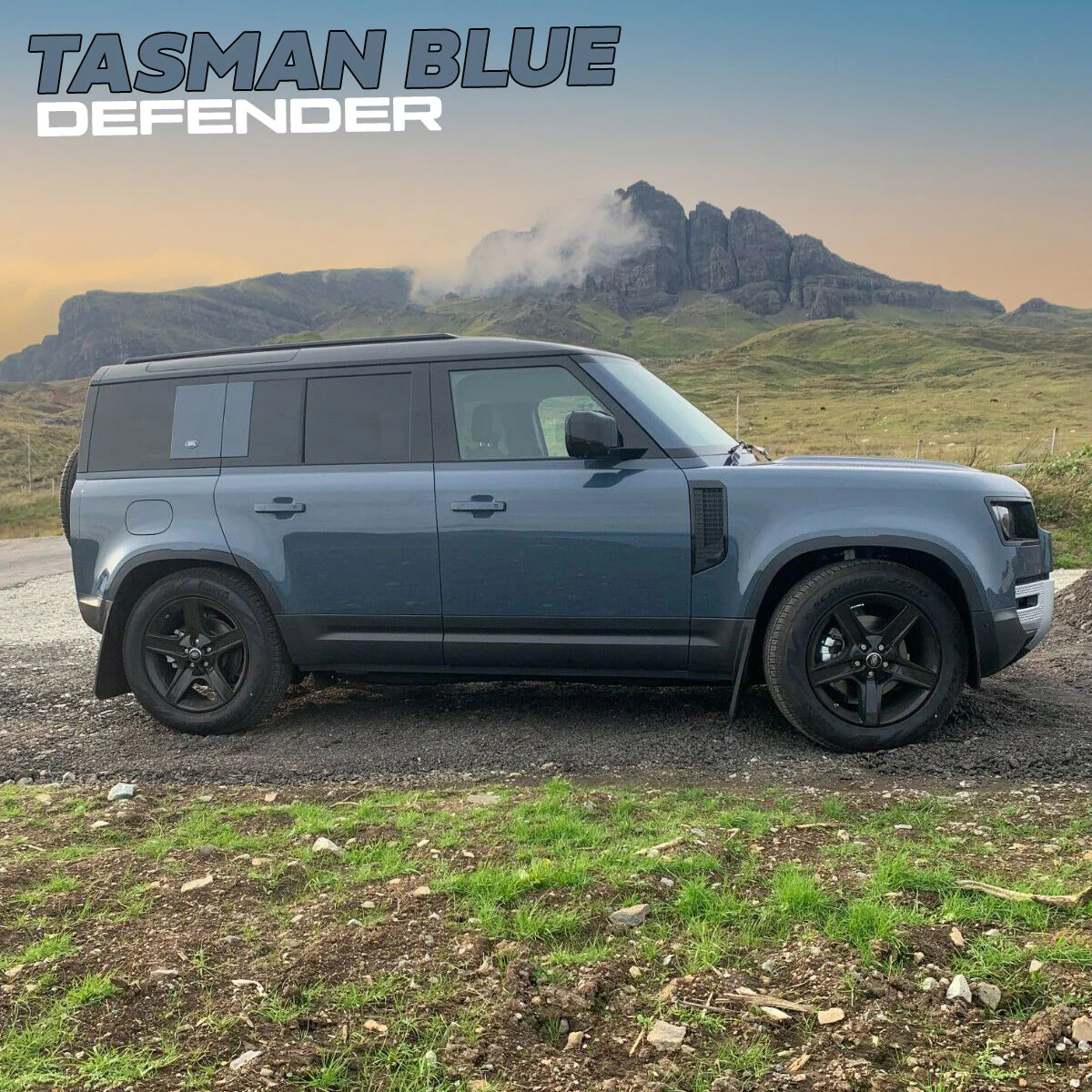 Spare Wheel Delete Cover Set for Land Rover Defender L663 - Tasman Blue - Image 5