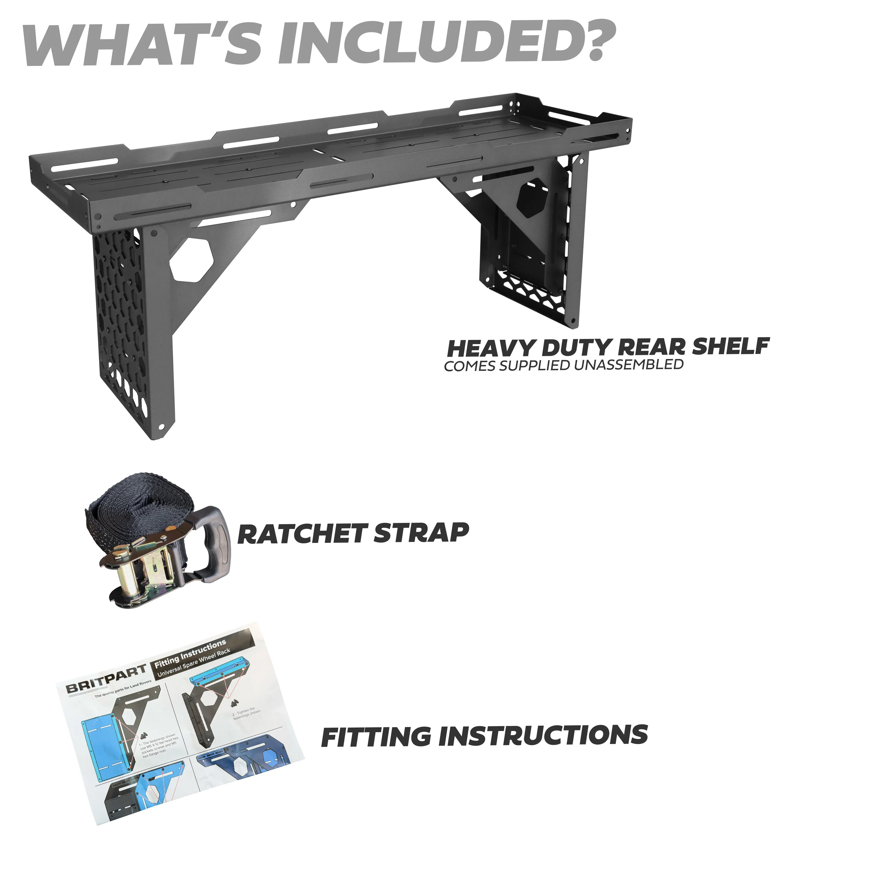 Spare Wheel Mounted Storage Rack for Land Rover Defender L663 - Image 3