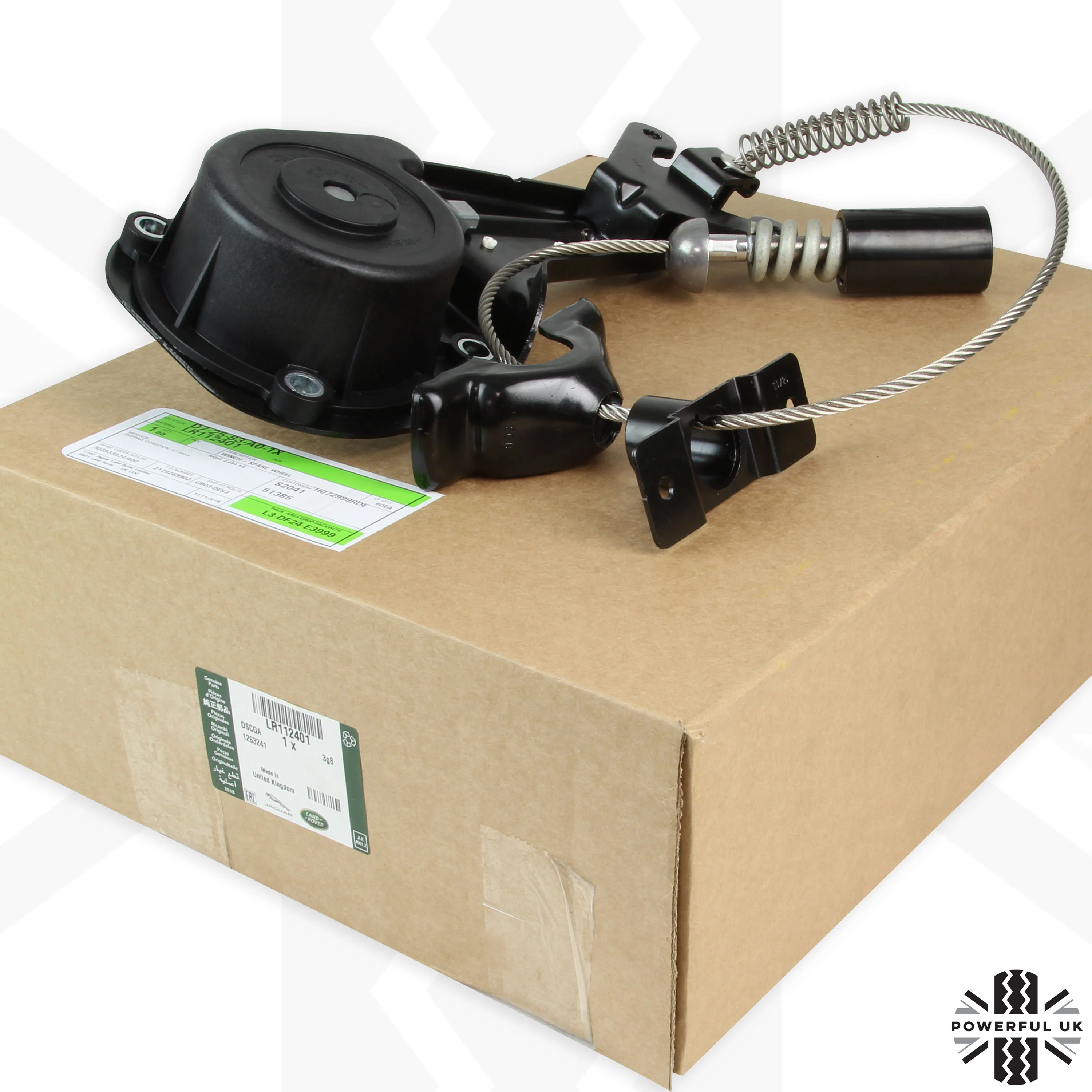 Spare Wheel Winch - Updated Design with Anti-Theft for Land Rover Discovery 5 - Image 3