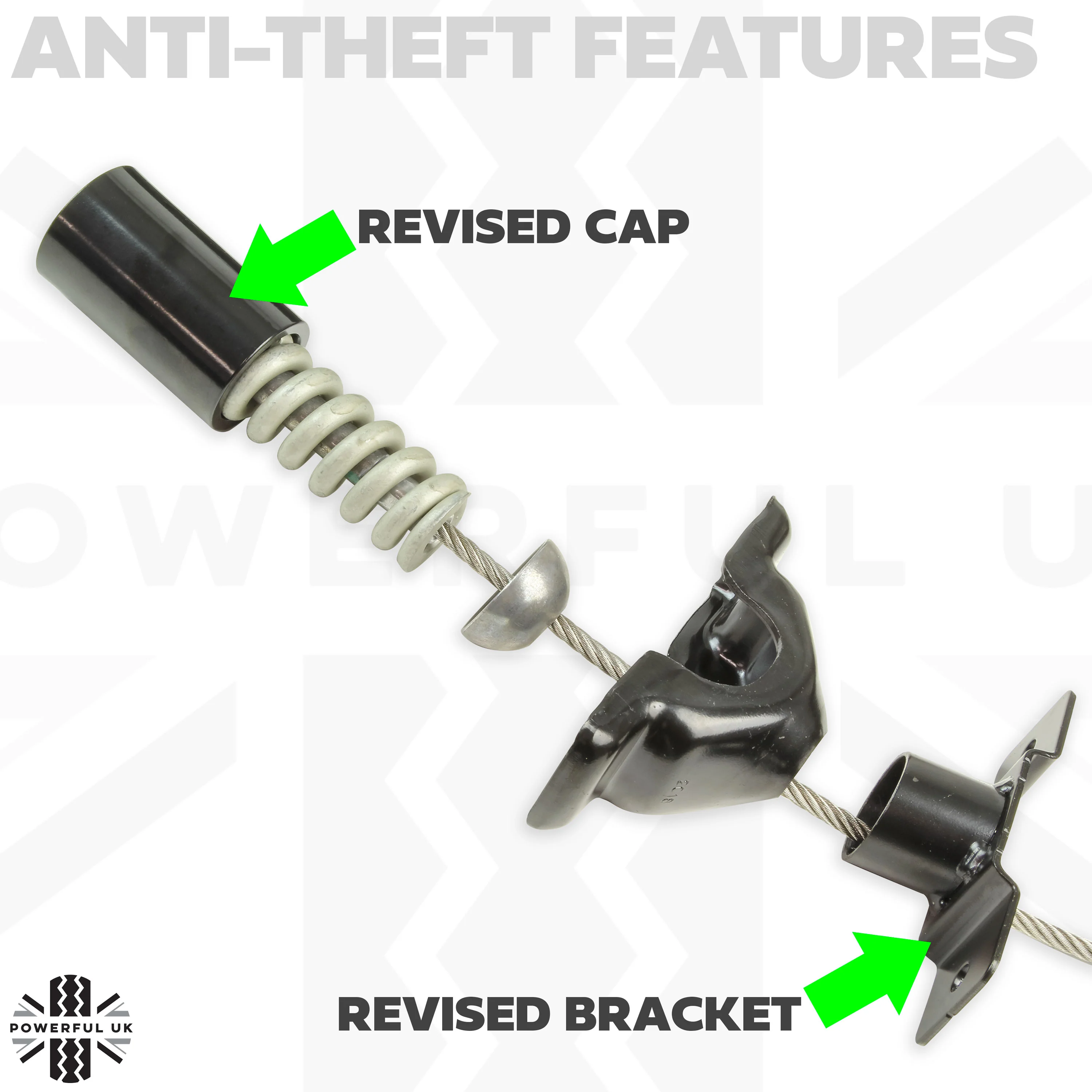 Spare Wheel Winch - Updated Design with Anti-Theft for Land Rover Discovery 5 - Image 6