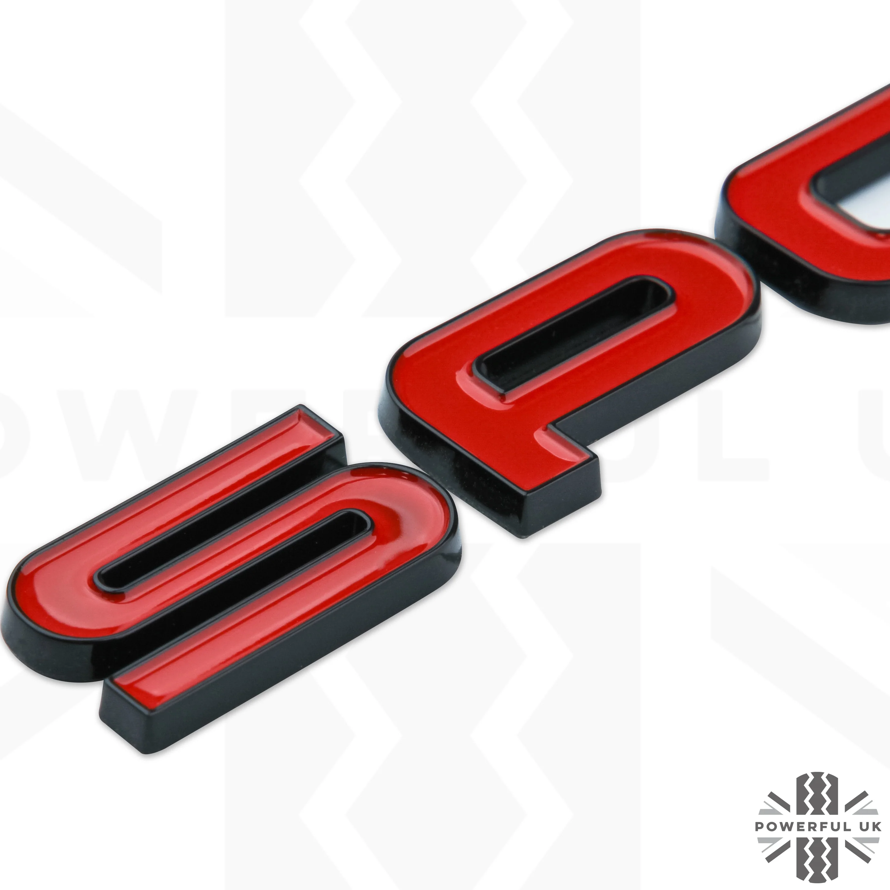 SPORT Lettering - Black & Red for Range Rover Sport L494 Tailgate - Image 4