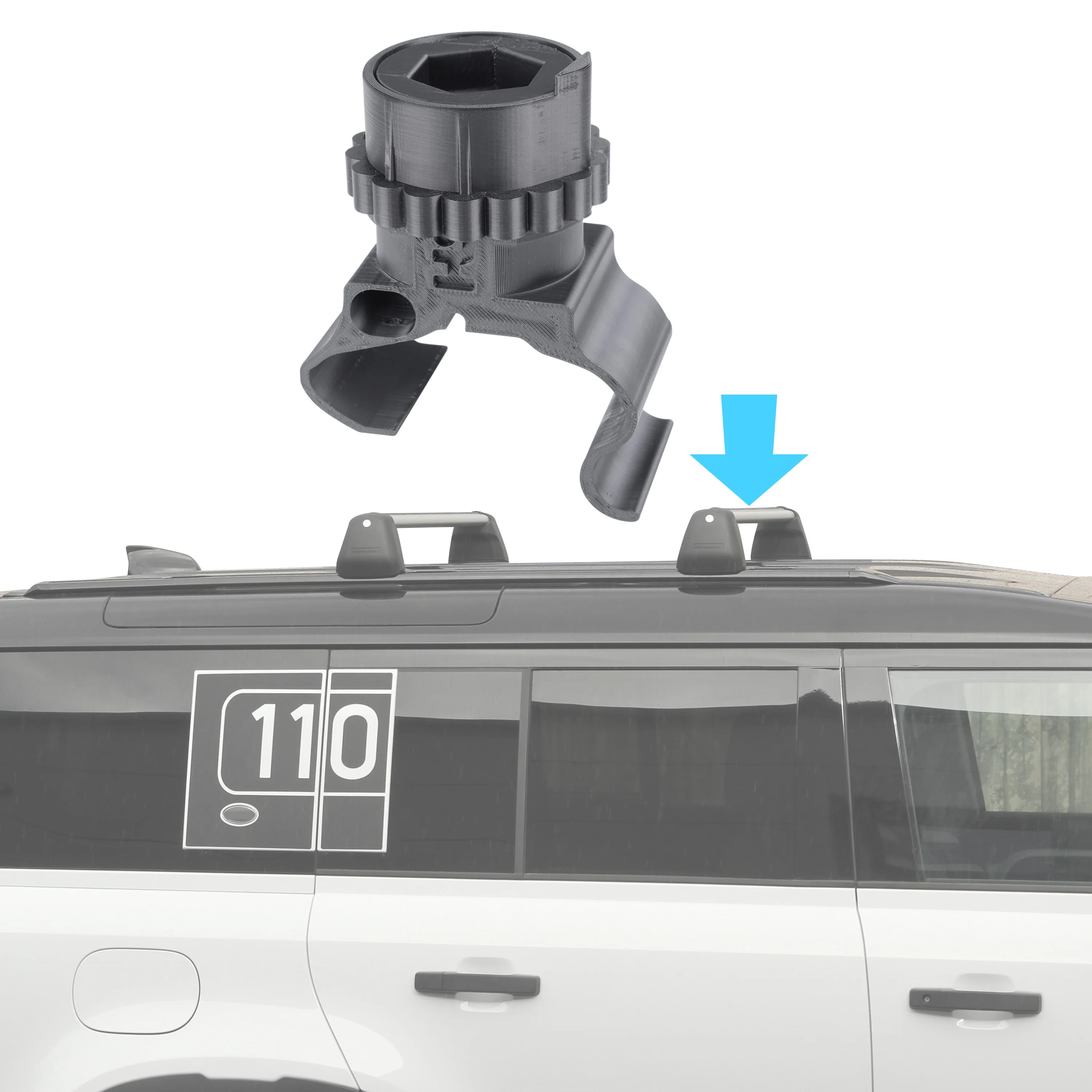 Starlink Mini Mount for Land Rover Defender L663 Cross Bars (for EARLY type Starlink mount)
