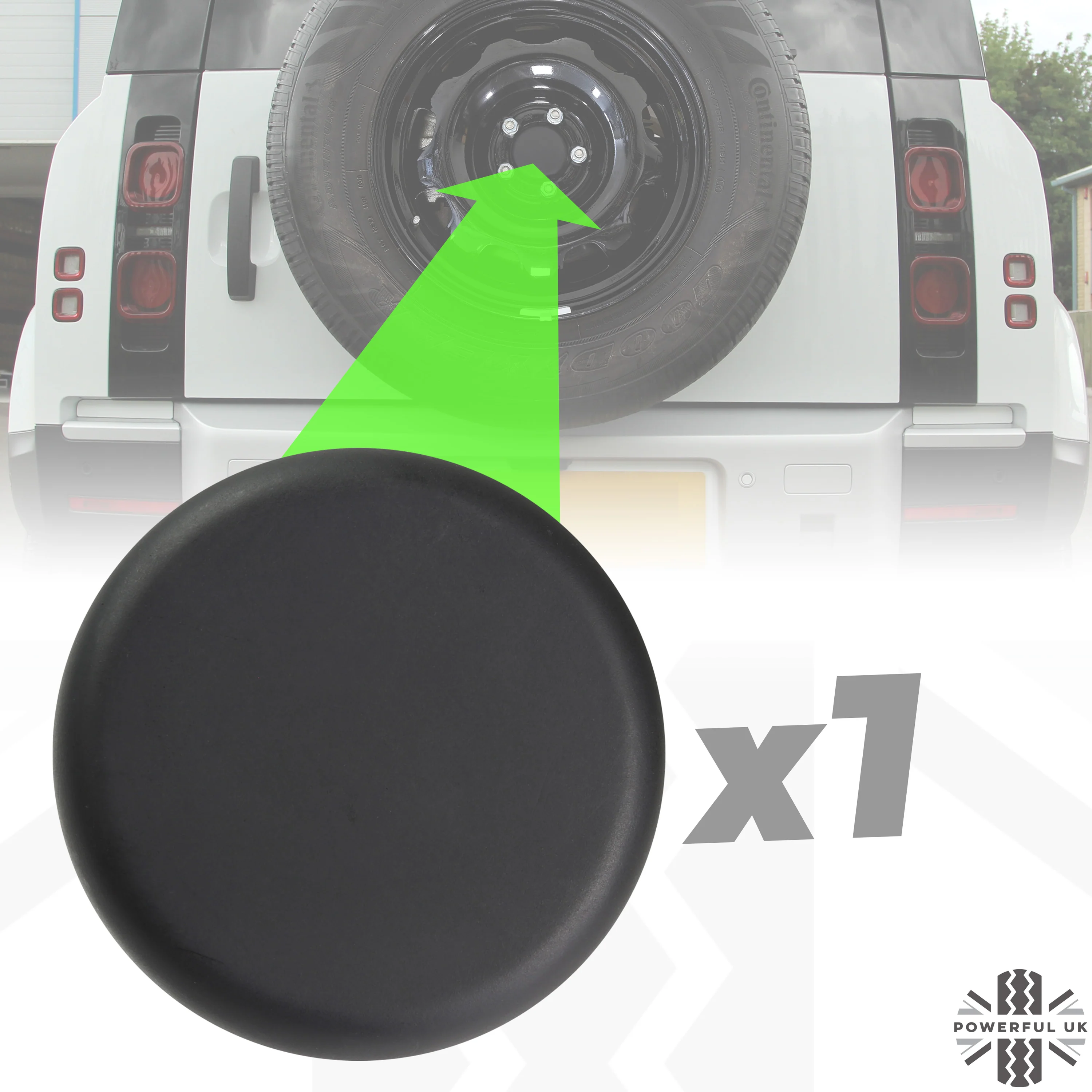 Steel Wheel Centre Cap - No Badge Type - 1 pc - for Land Rover Defender L663
