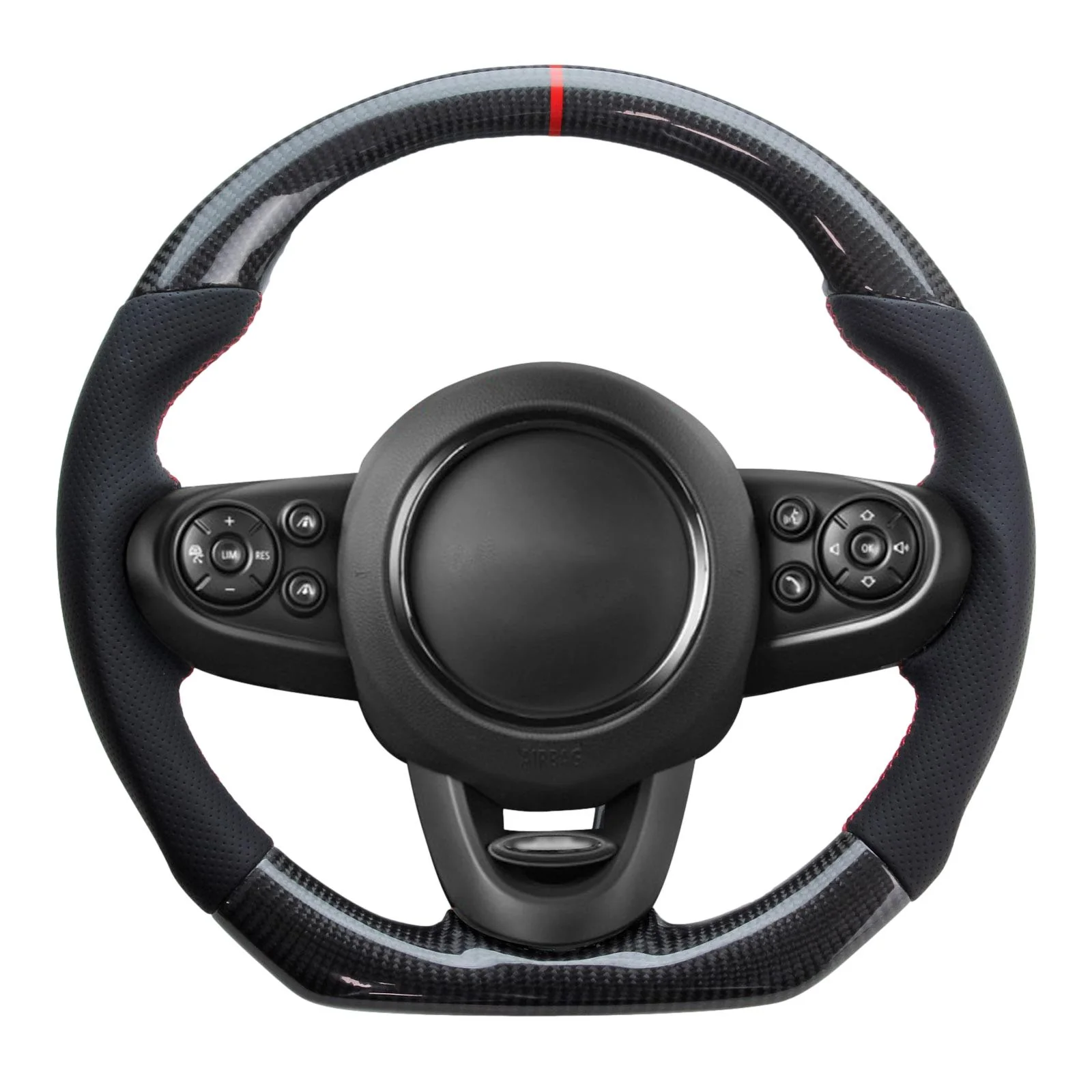 Steering Wheel - Carbon Fibre with Sports Grip for BMW Mini F54,F55,F56