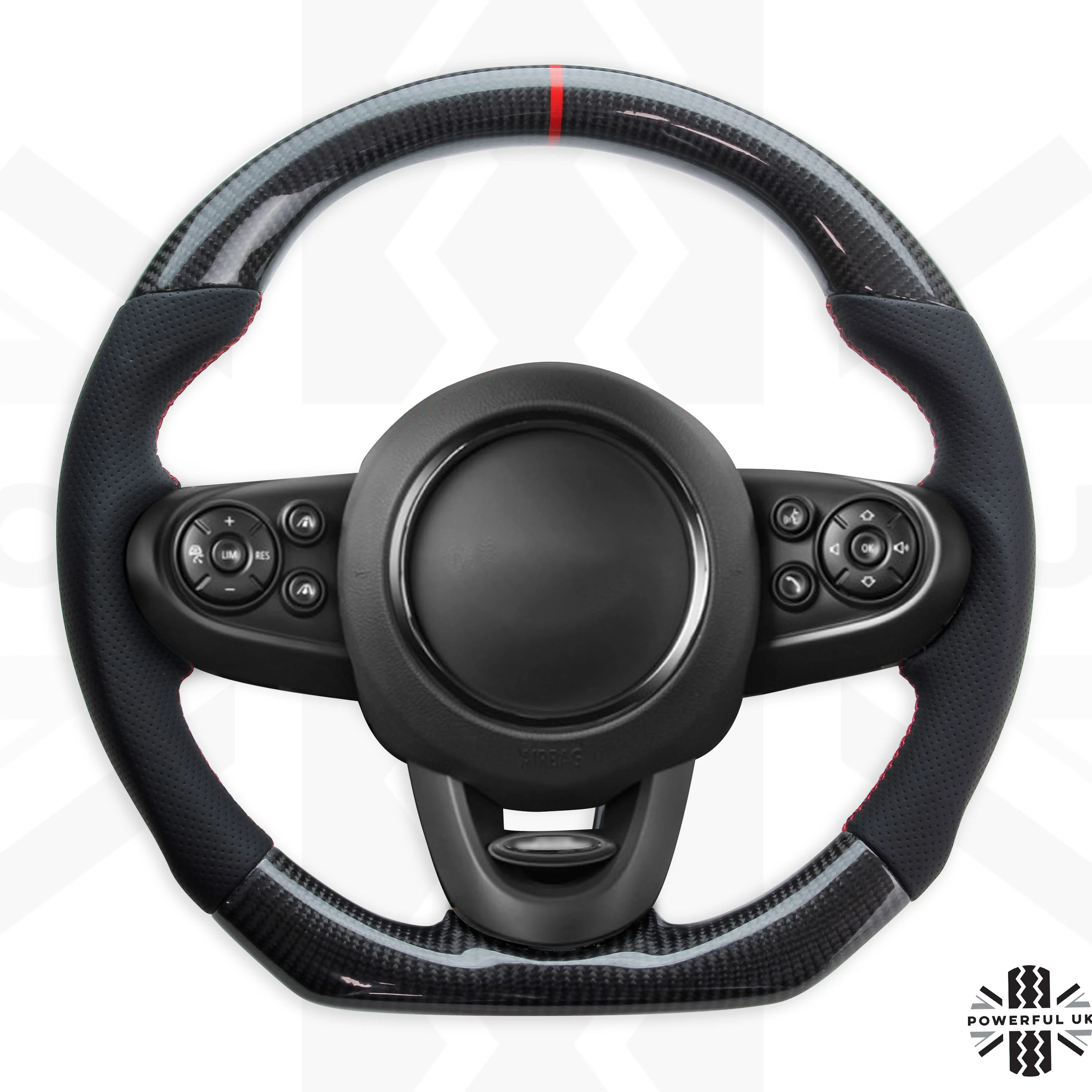 Steering Wheel - Carbon Fibre with Sports Grip for BMW Mini F54,F55,F56 - Image 8