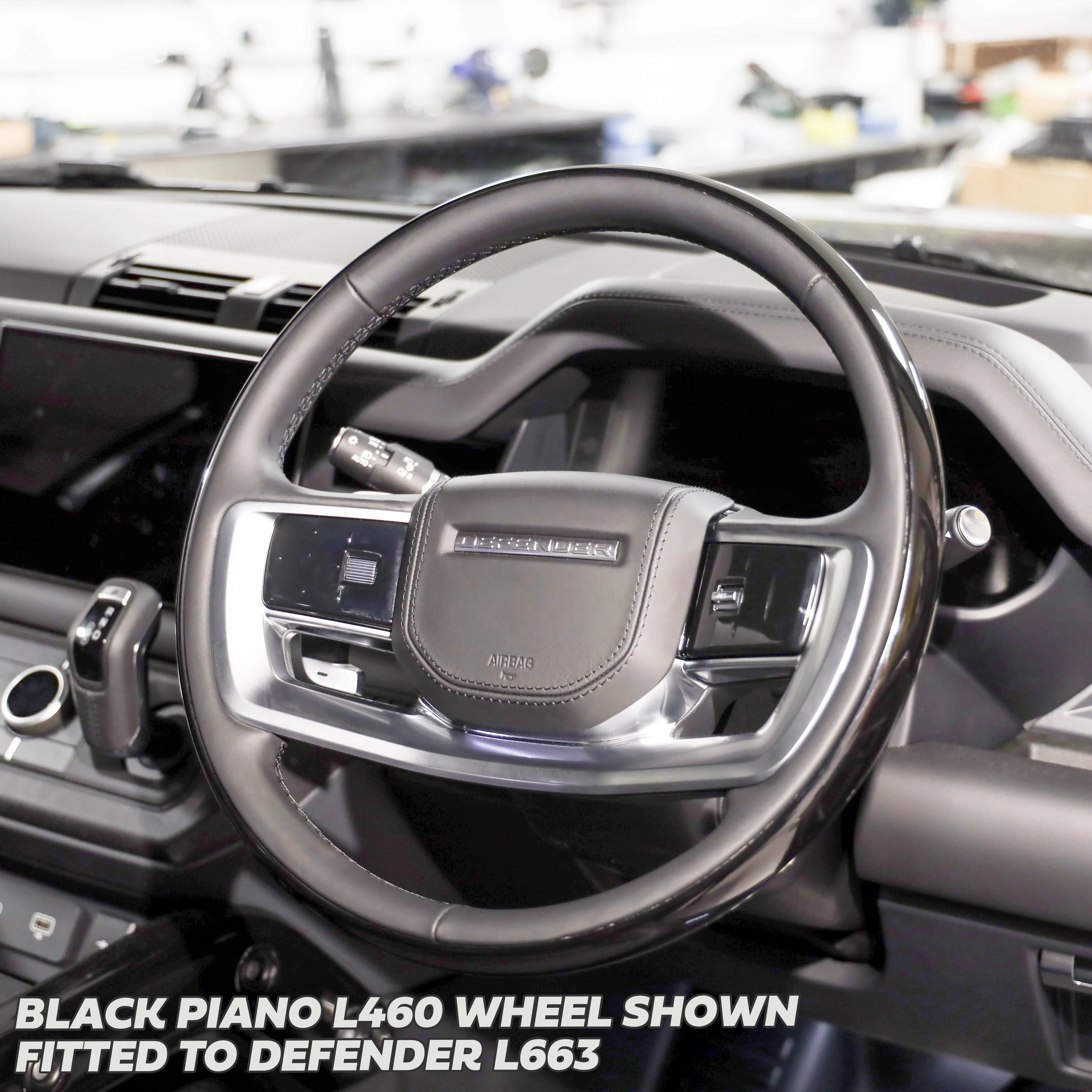 Steering Wheel - NON Heated - WITH HOD - All Leather for Land Rover Defender L663 - Image 7