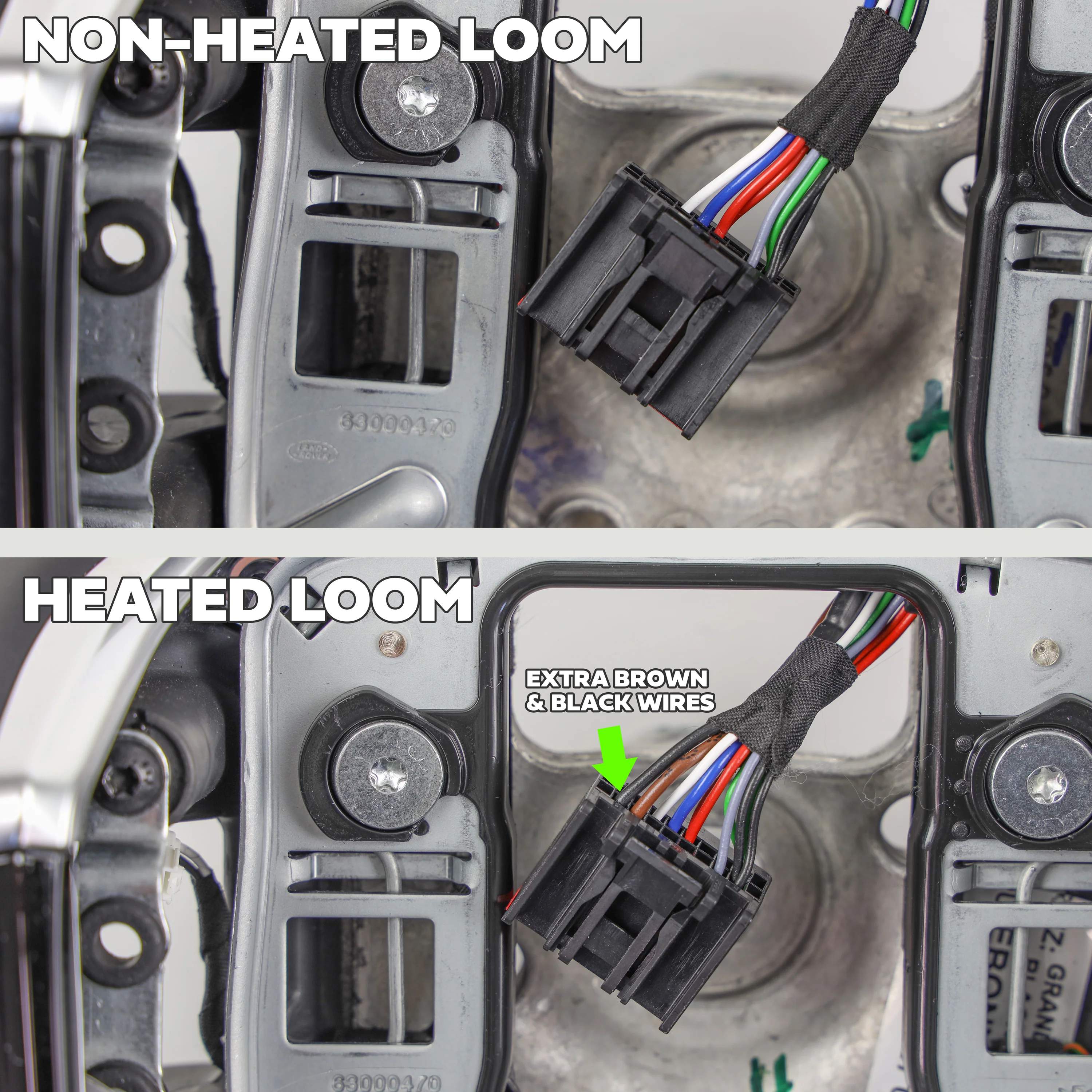 Steering Wheel - NON Heated - WITH HOD - All Leather for Land Rover Defender L663 - Image 9