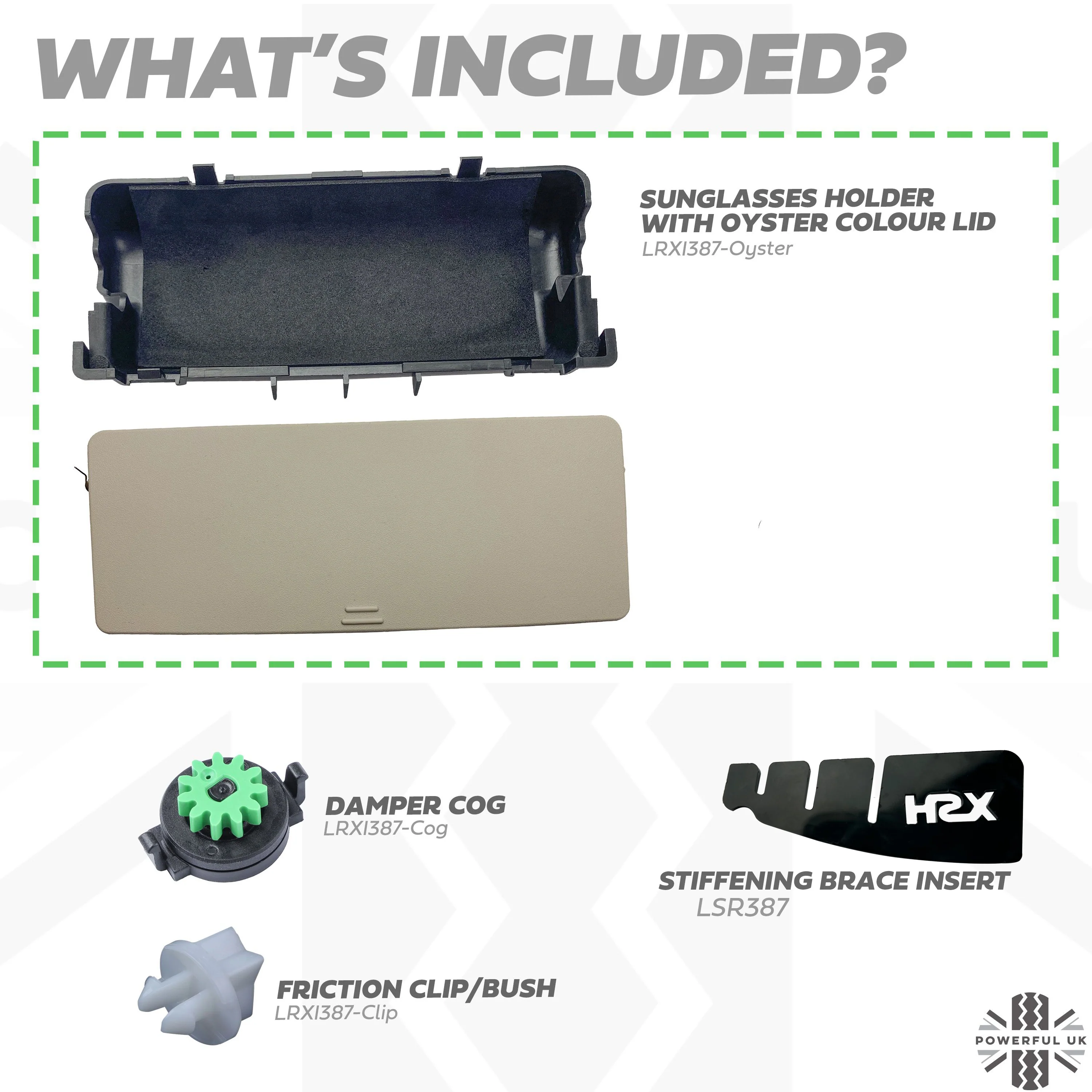 Sunglass Holder Retrofit Kit for Land Rover Defender L663 - Oyster - Image 2