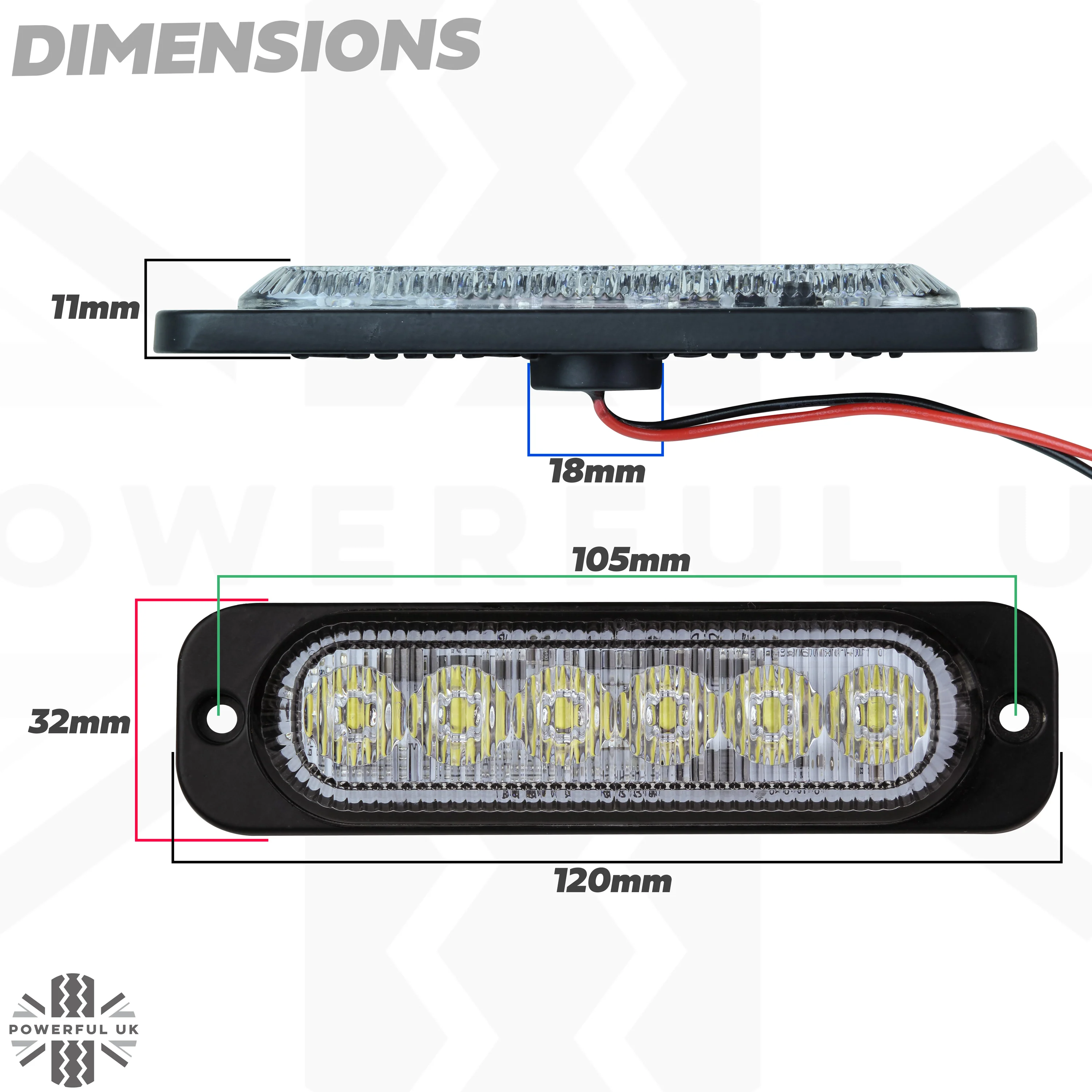 Surface Mount LED Modules - Rectangle Shape - White - PAIR - Image 6