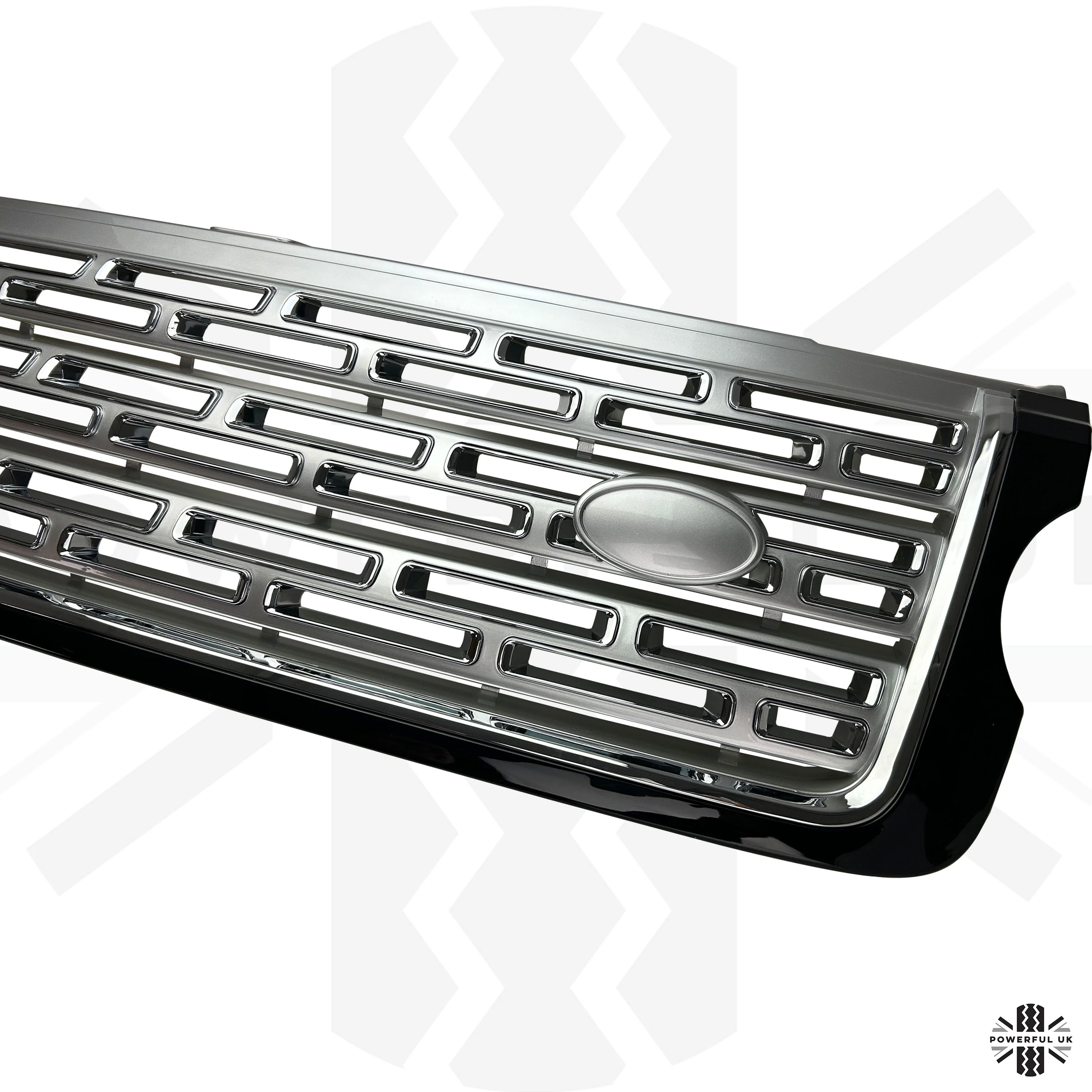 SV Autobiography Style Black/Chrome/Silver Front Grille for Range Rover L405 - Image 7