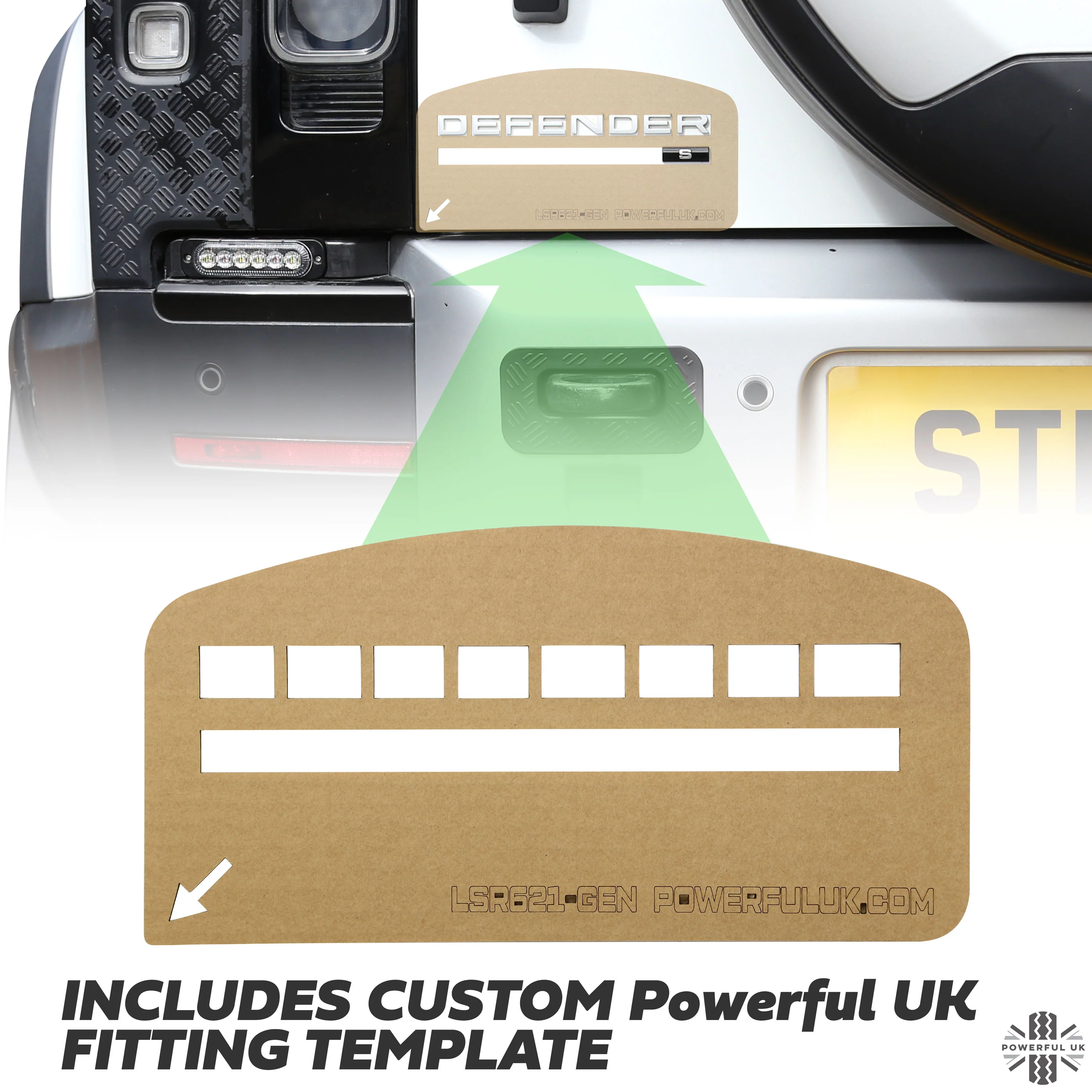 Tailgate Lettering - Shadow Atlas - for Land Rover Defender L663 - Image 4