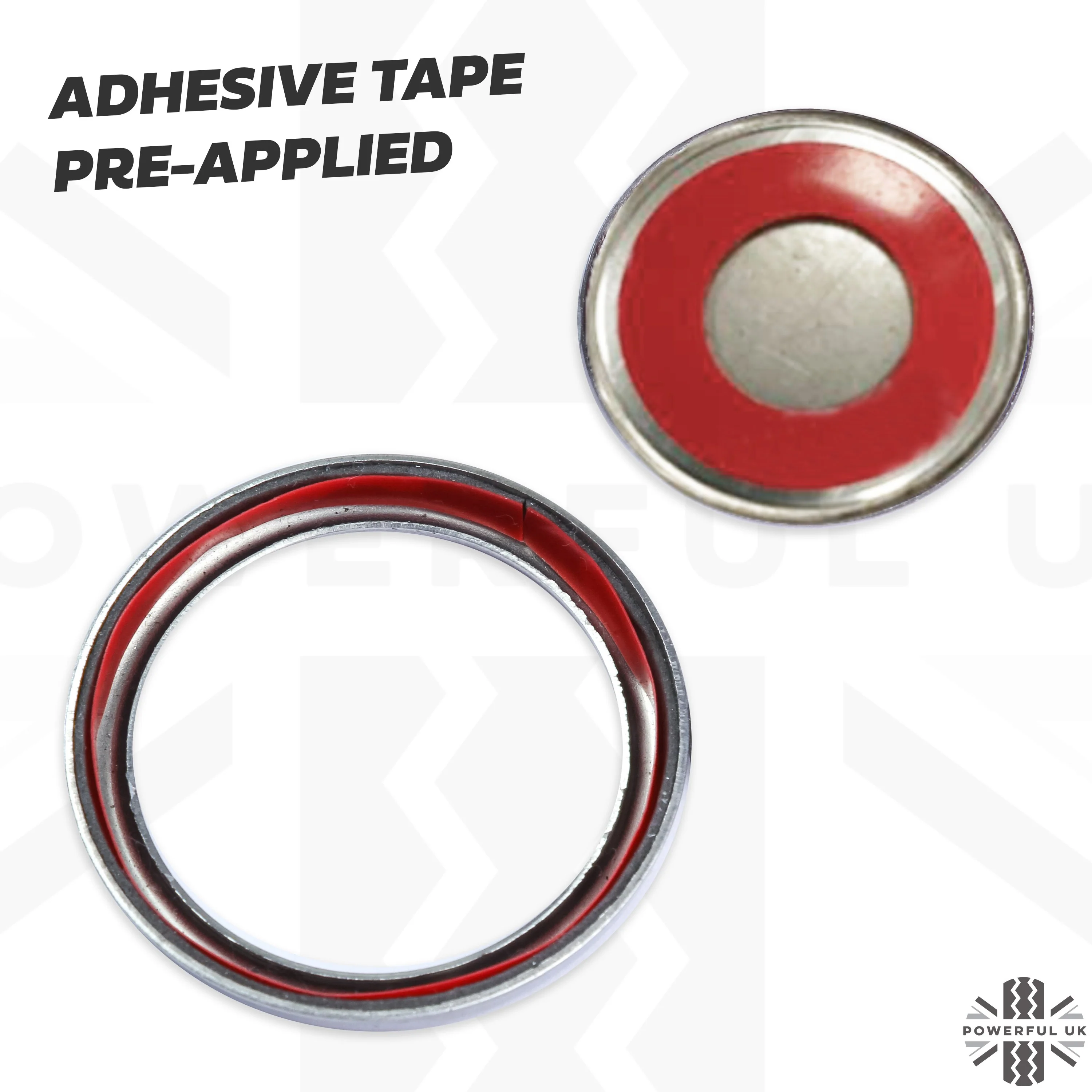 Tailgate Push Switch Cover Kit (Centre & Surround) in Stainless Steel for Range Rover Sport / P38 - Image 5